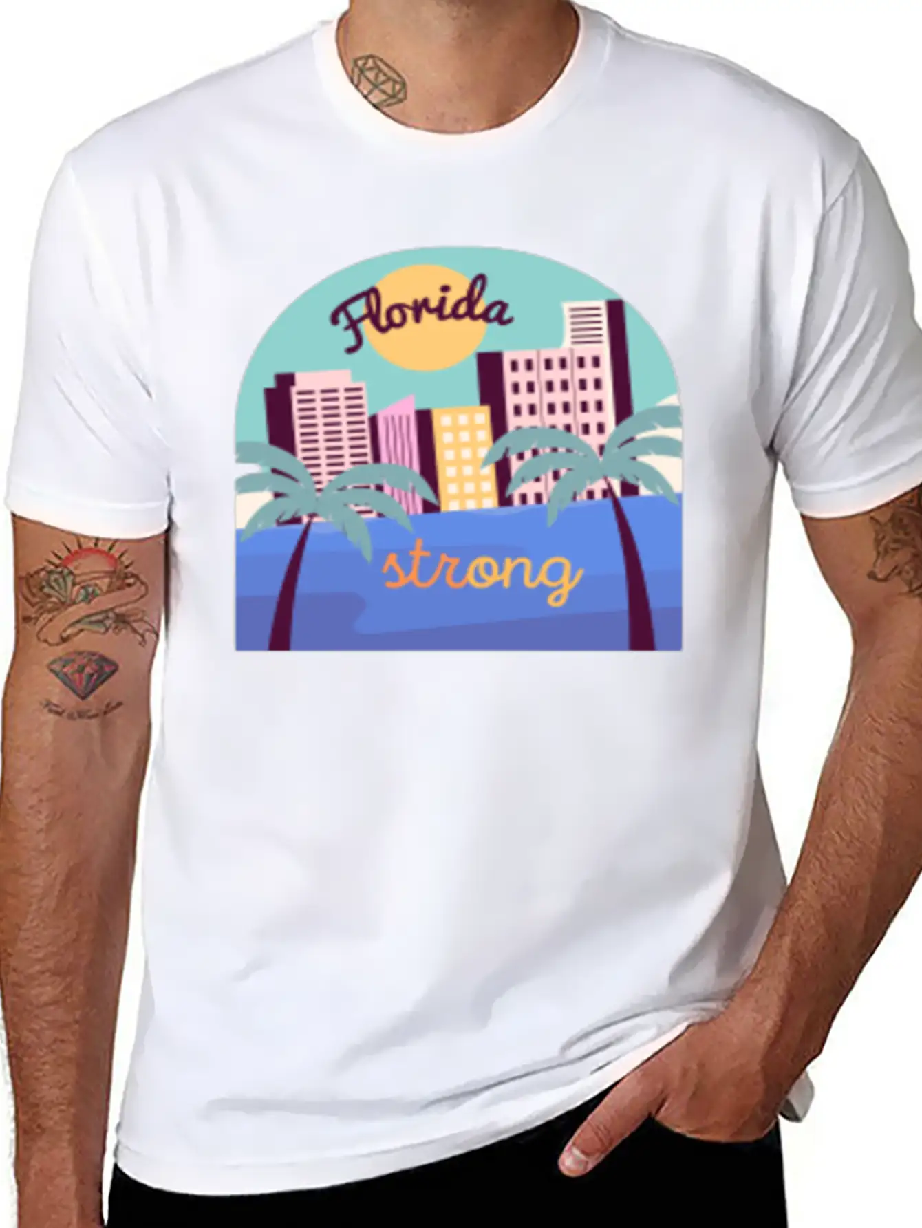 Florida Strong Breathable Soft Cotton T-Shirt – Timeless Casual Look