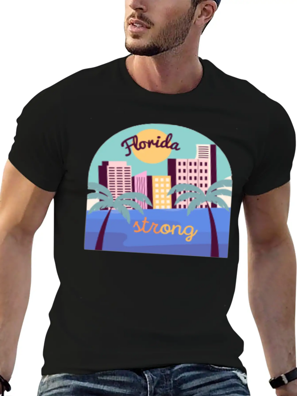 Florida Strong Breathable Soft Cotton T-Shirt – Timeless Casual Look