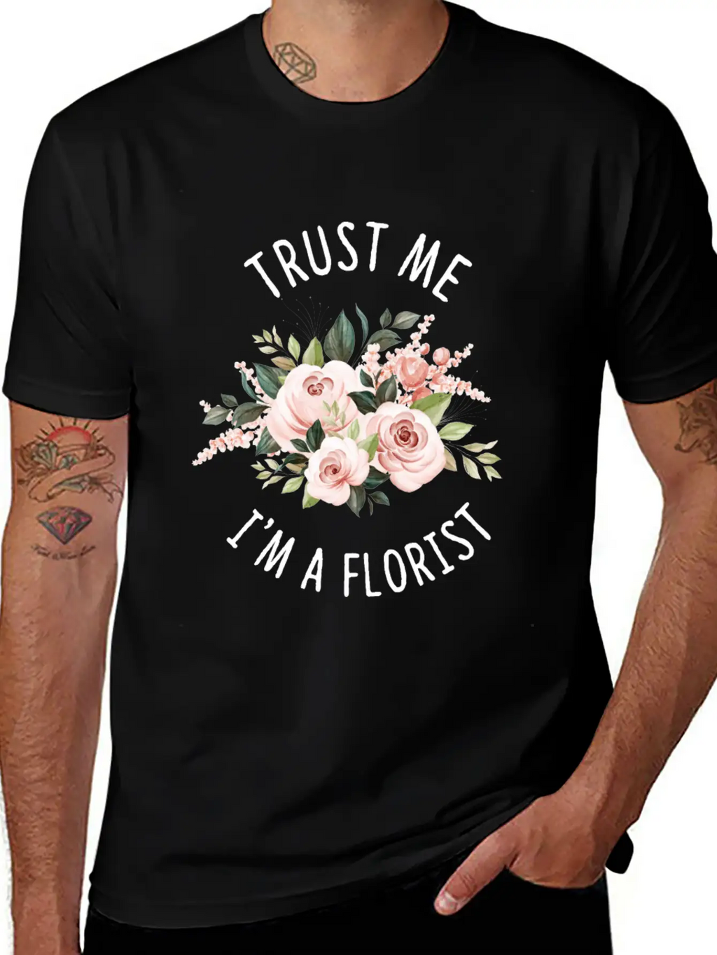 Florist Florist Flowers Flower Bouquet Breathable Soft Cotton T-Shirt – Timeless Casual Look