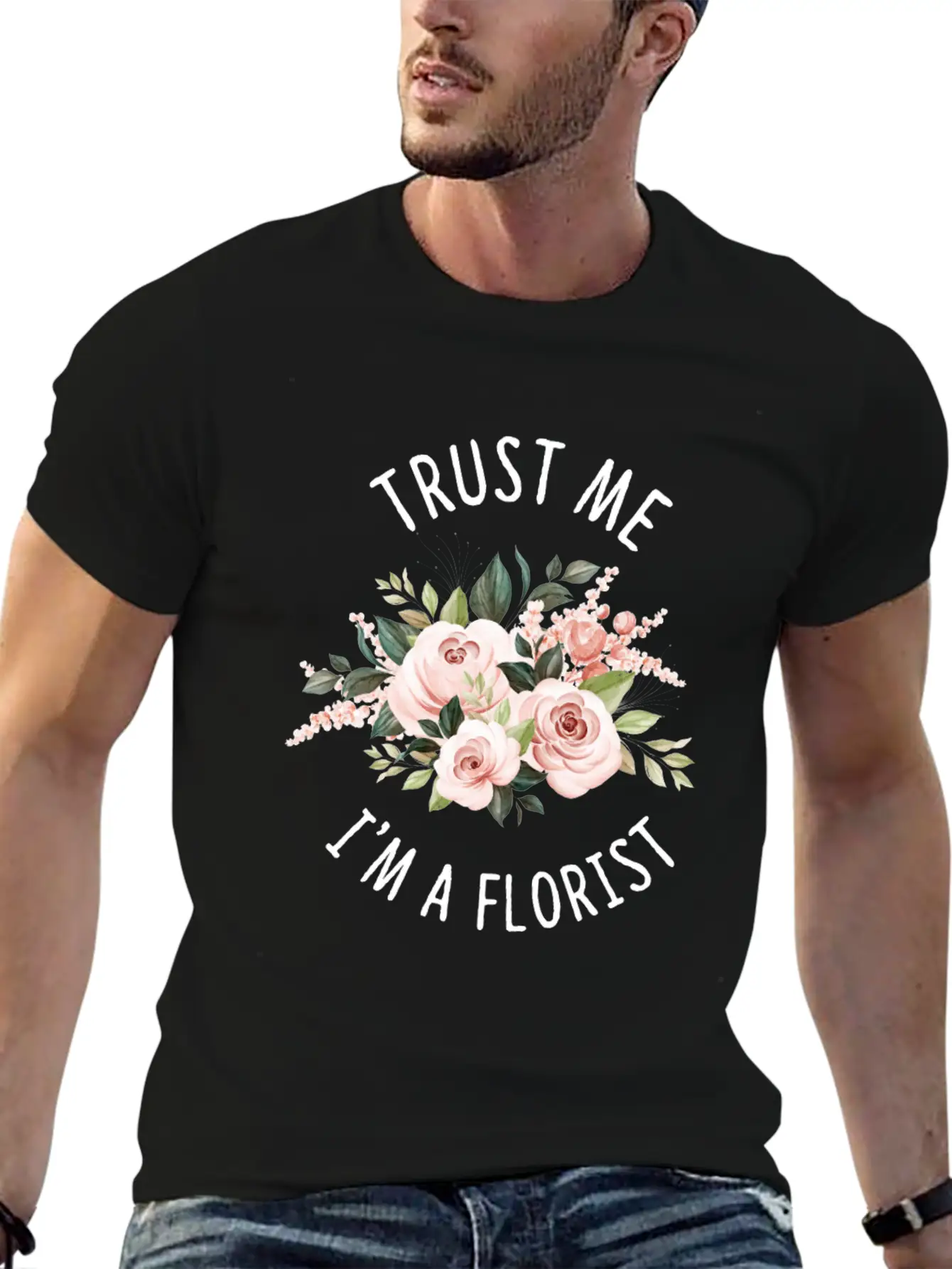 Florist Florist Flowers Flower Bouquet Breathable Soft Cotton T-Shirt – Timeless Casual Look