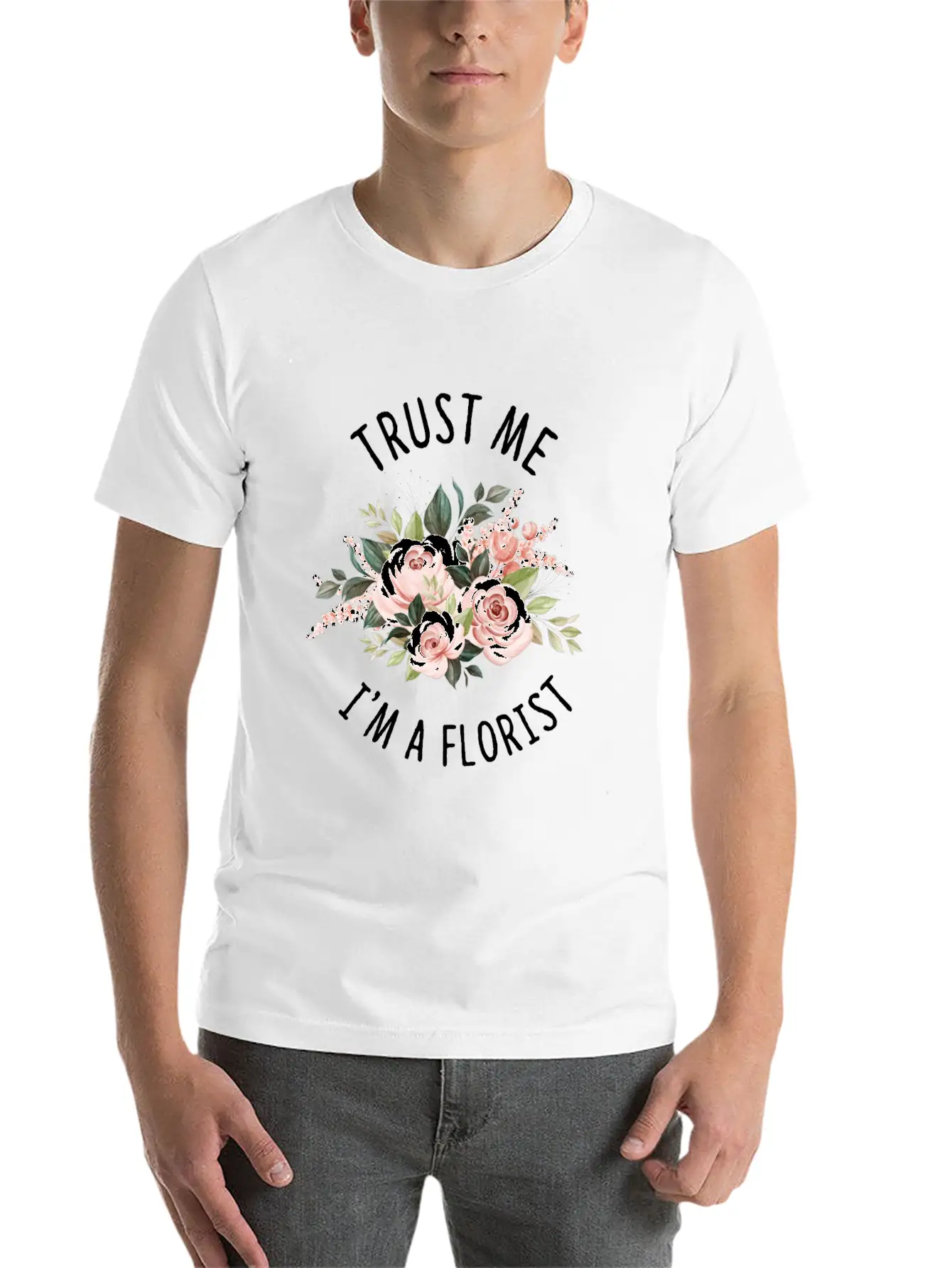 Florist Florist Flowers Flower Bouquet Breathable Soft Cotton T-Shirt – Timeless Casual Look