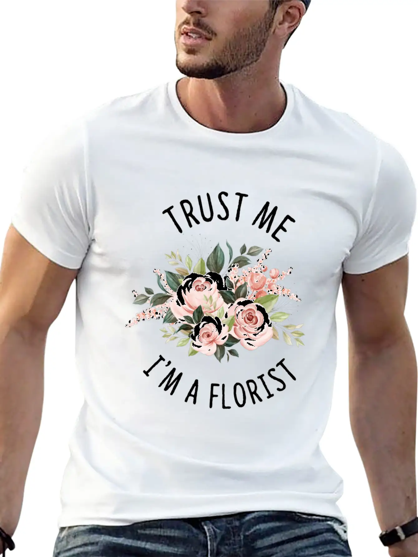 Florist Florist Flowers Flower Bouquet Breathable Soft Cotton T-Shirt – Timeless Casual Look