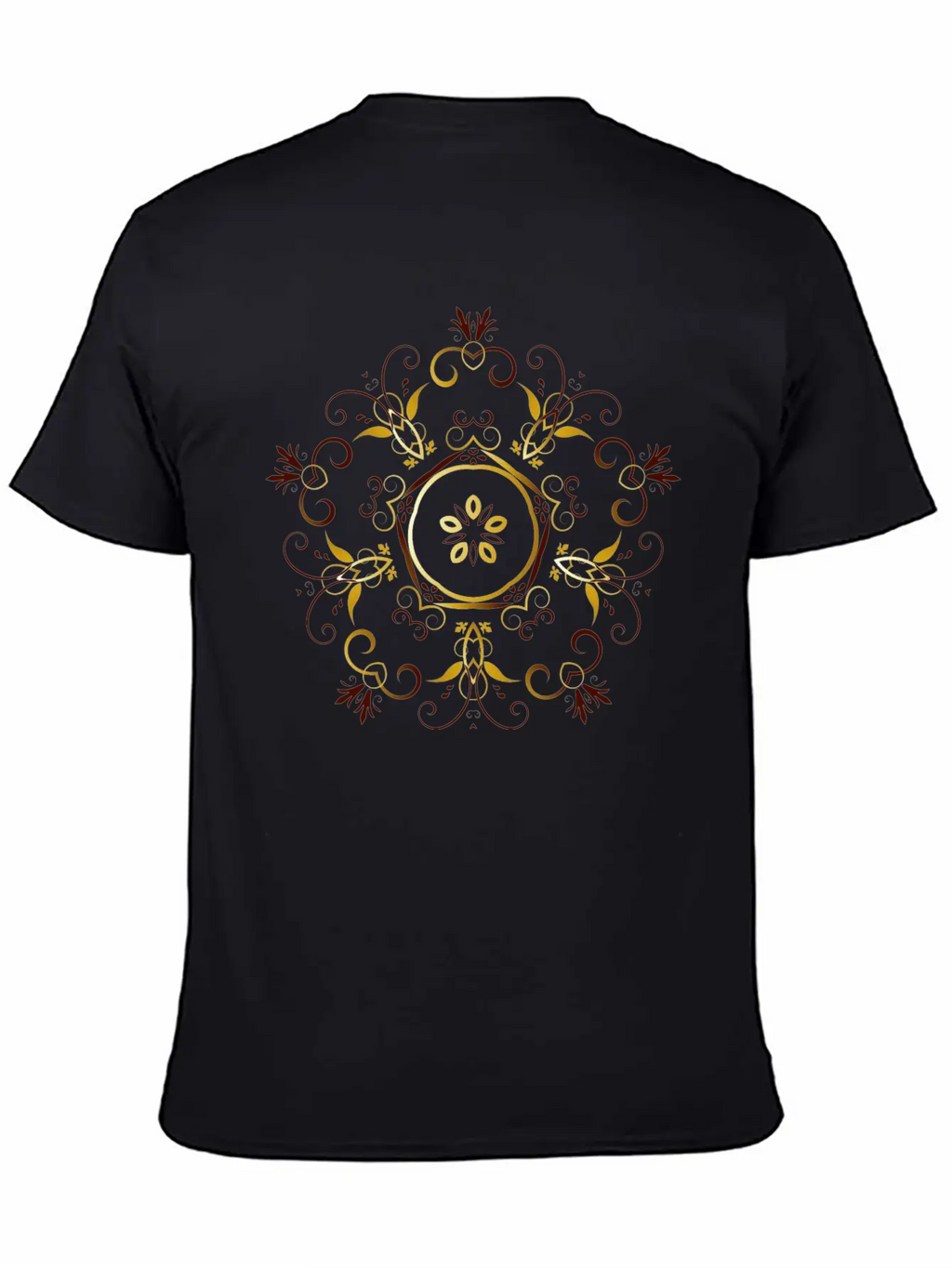 Flourishy Floral Design 17 Unisex Short Sleeve Soft Cotton T-Shirt – Casual Everyday Wear