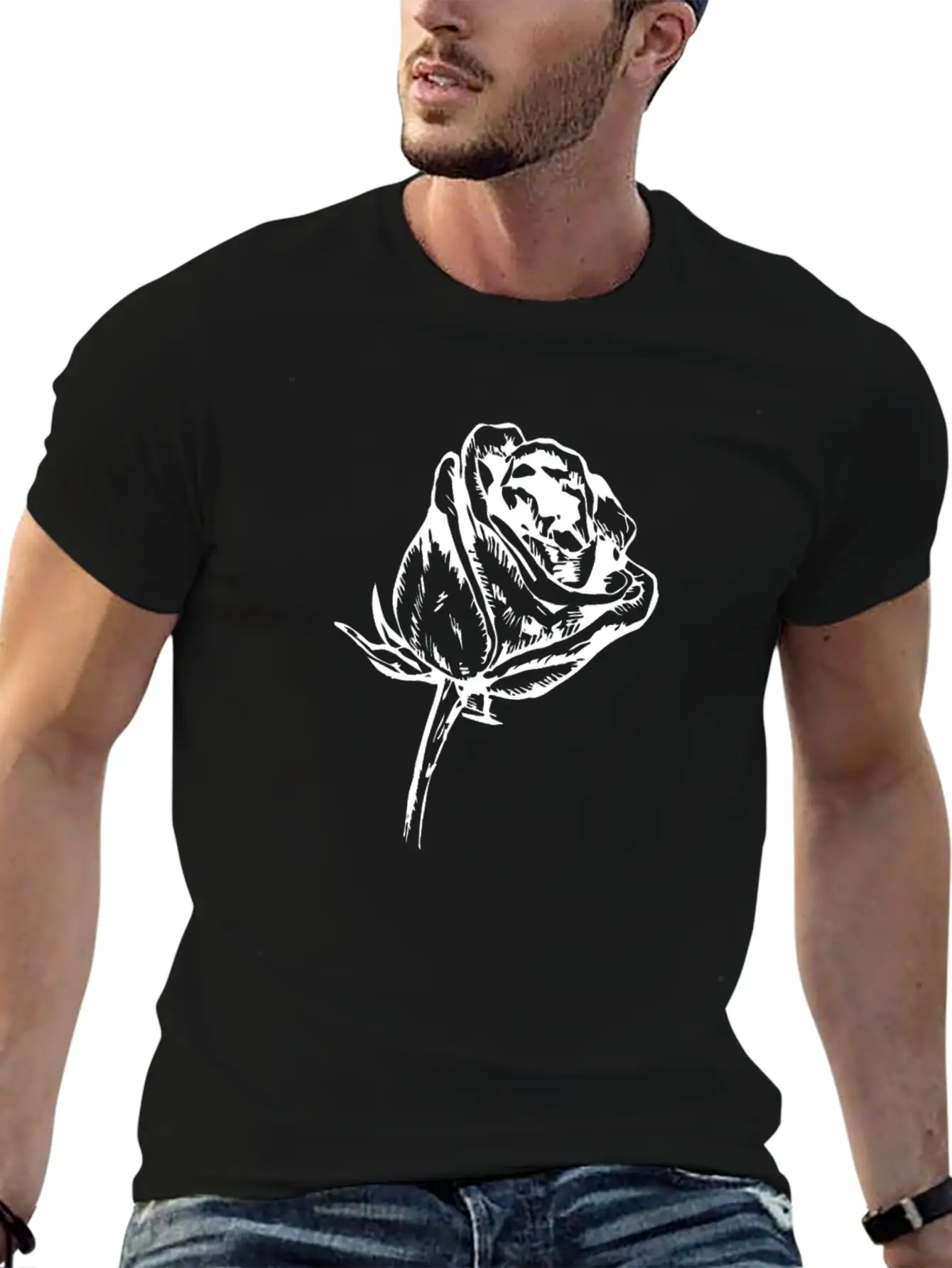 Flower And Floral Symbol Unisex Casual T-Shirt – Clean Design For Daily Comfort