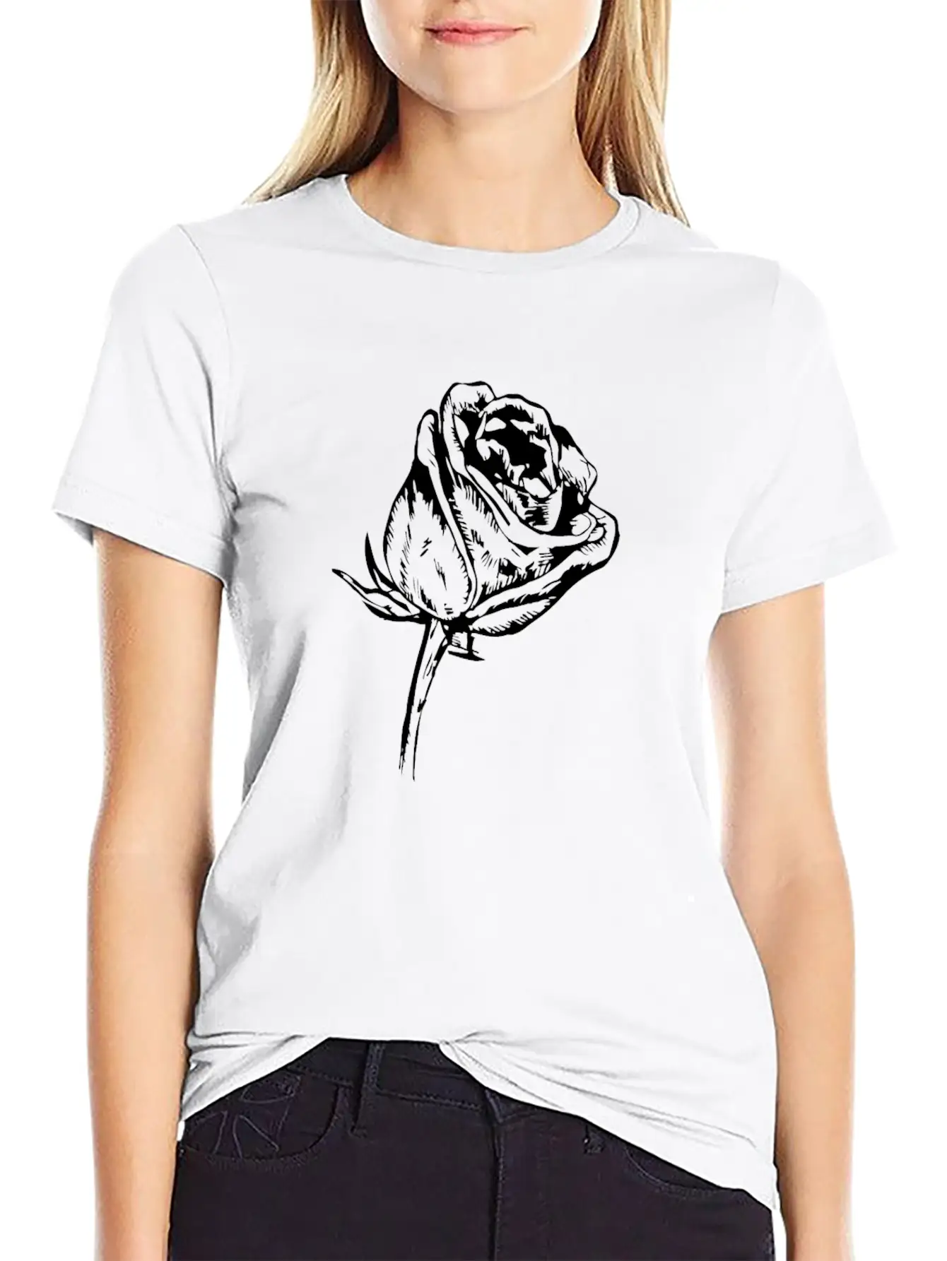 Flower And Floral Symbol Unisex Casual T-Shirt – Clean Design For Daily Comfort