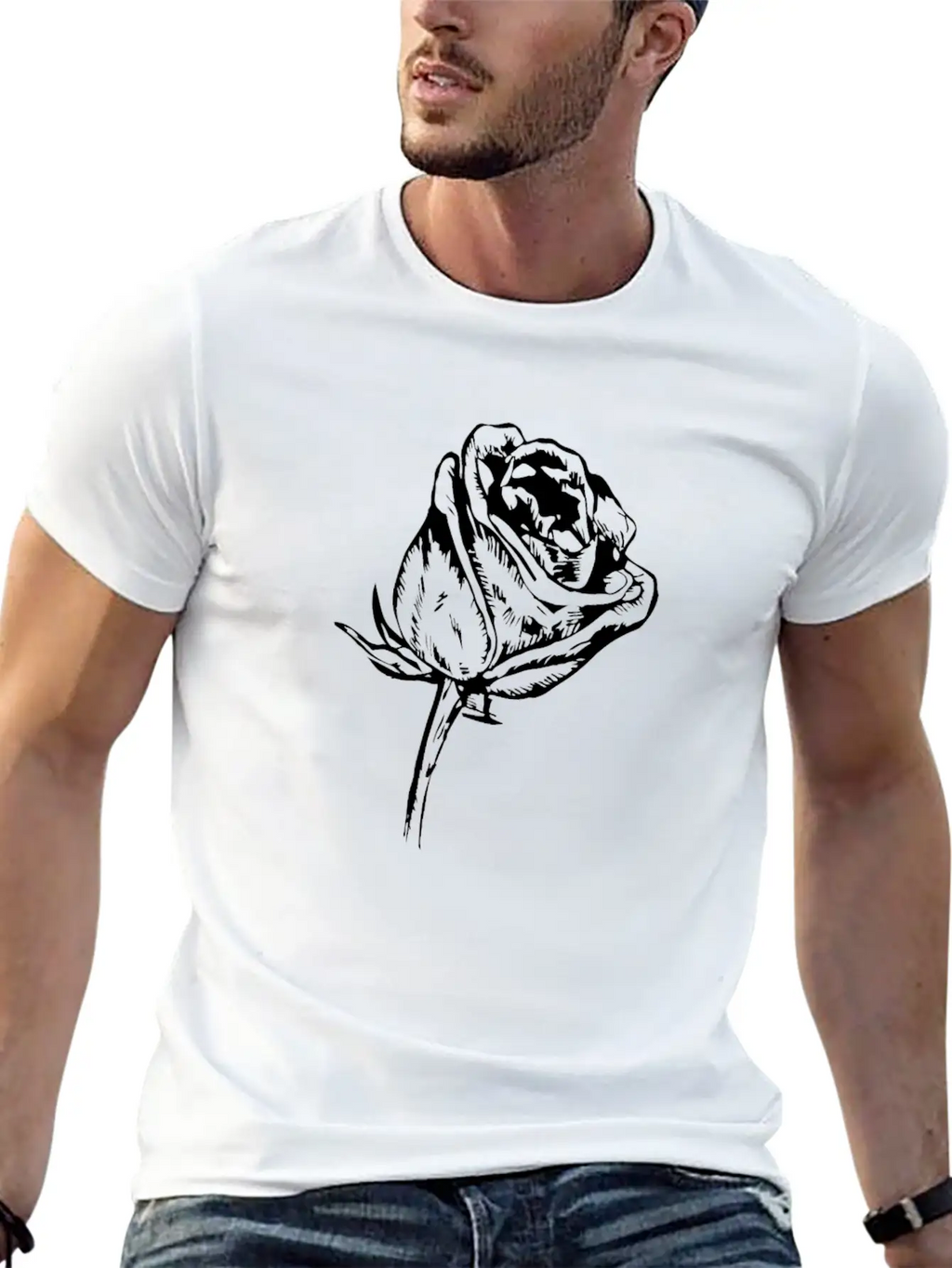 Flower And Floral Symbol Unisex Casual T-Shirt – Clean Design For Daily Comfort