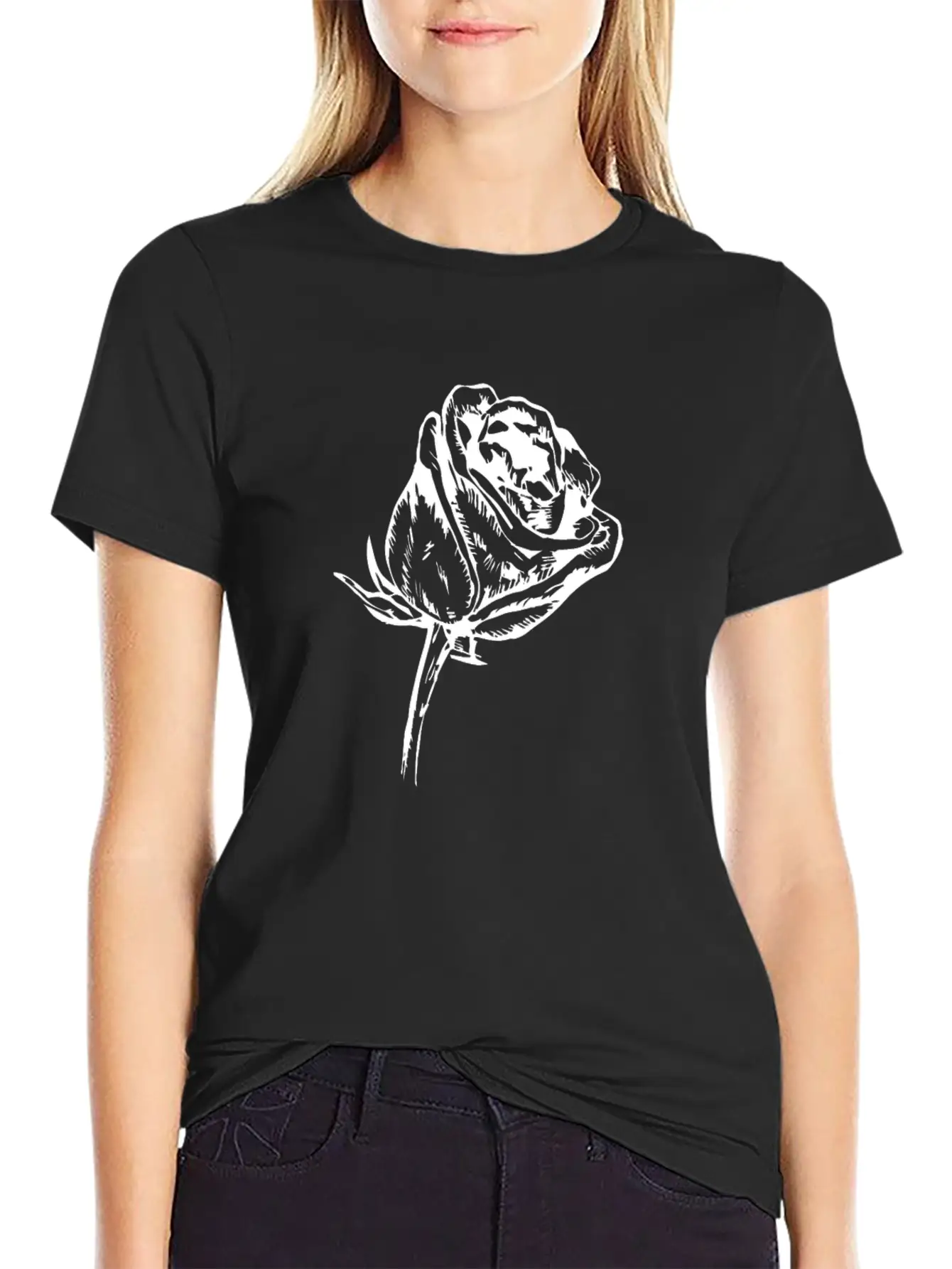 Flower And Floral Symbol Unisex Casual T-Shirt – Clean Design For Daily Comfort