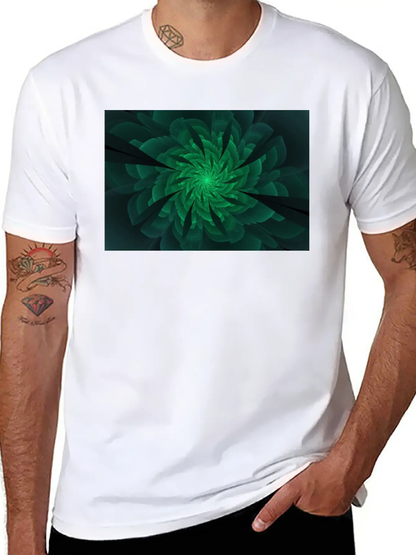 Flower Breathable Soft Cotton T-Shirt – Timeless Casual Look