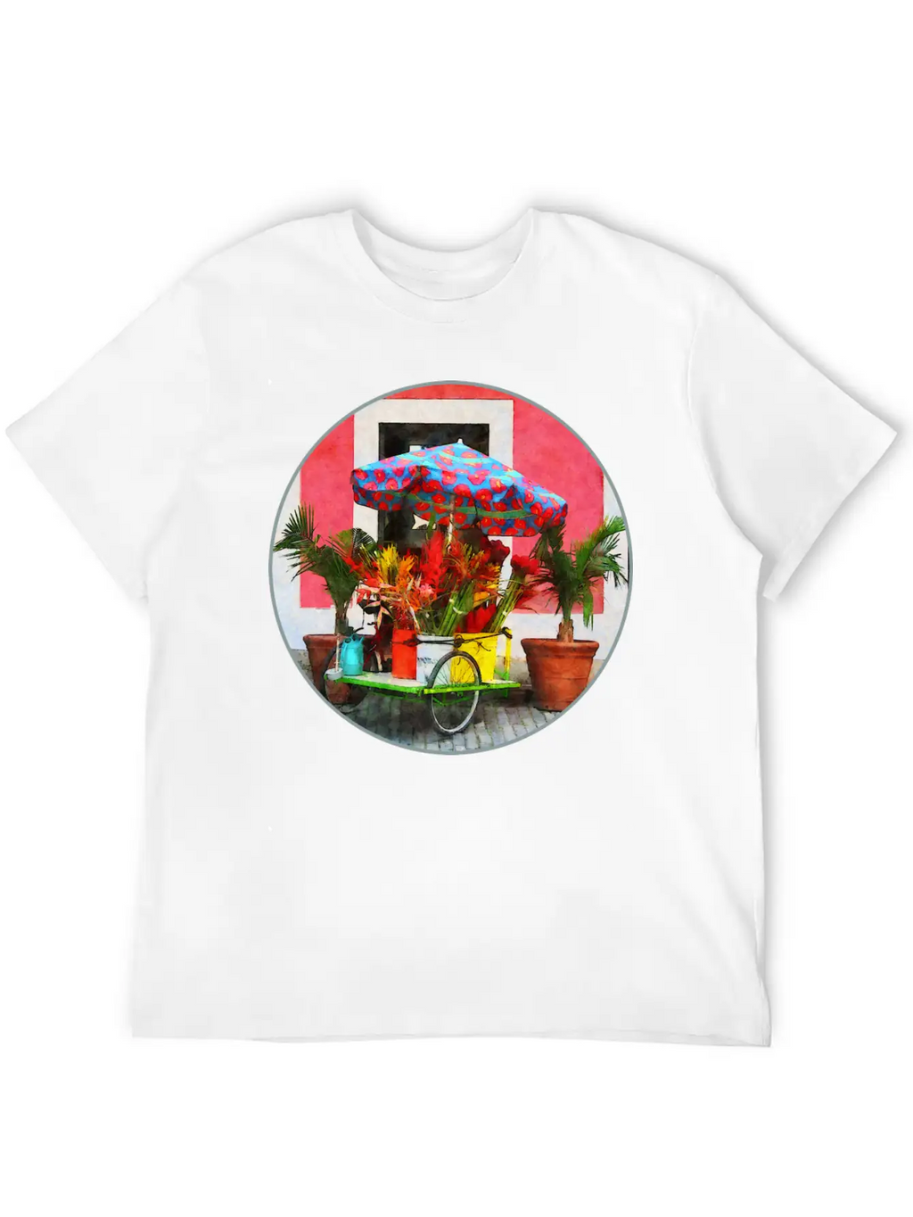 Flower Cart San Juan, Puerto Rico Unisex Casual T-Shirt – Clean Design For Daily Comfort