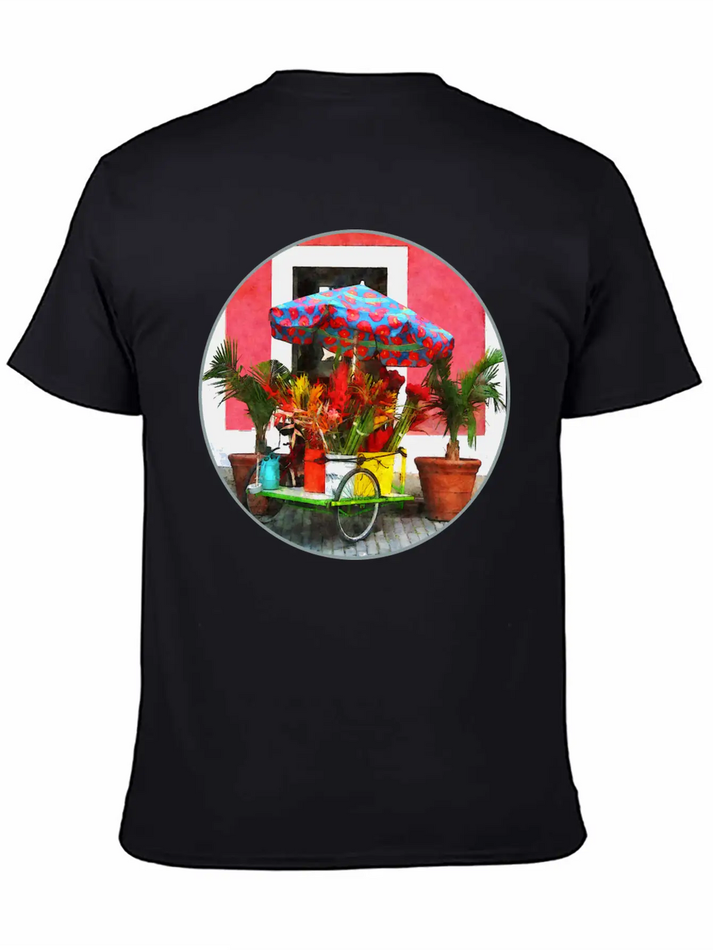 Flower Cart San Juan, Puerto Rico Unisex Casual T-Shirt – Clean Design For Daily Comfort