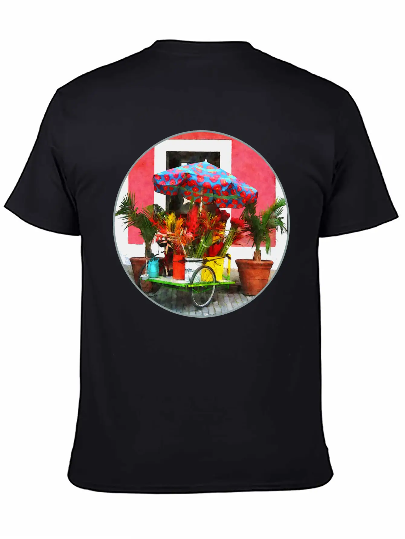 Flower Cart San Juan, Puerto Rico Unisex Casual T-Shirt – Clean Design For Daily Comfort