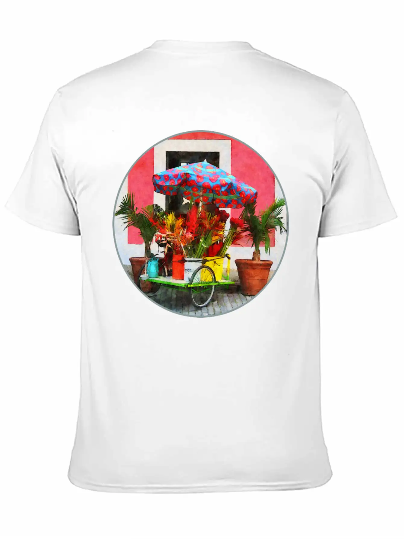 Flower Cart San Juan, Puerto Rico Unisex Casual T-Shirt – Clean Design For Daily Comfort