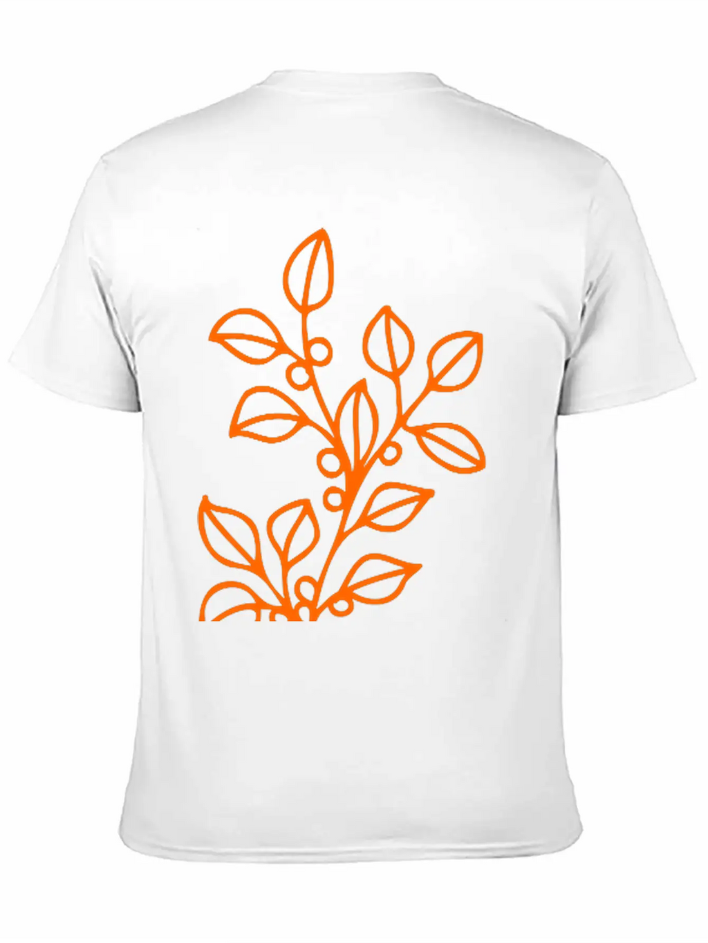 Flower Line Art Vector Classic Fit Graphic Tee For Daily Comfort – Unisex Cotton Shirt