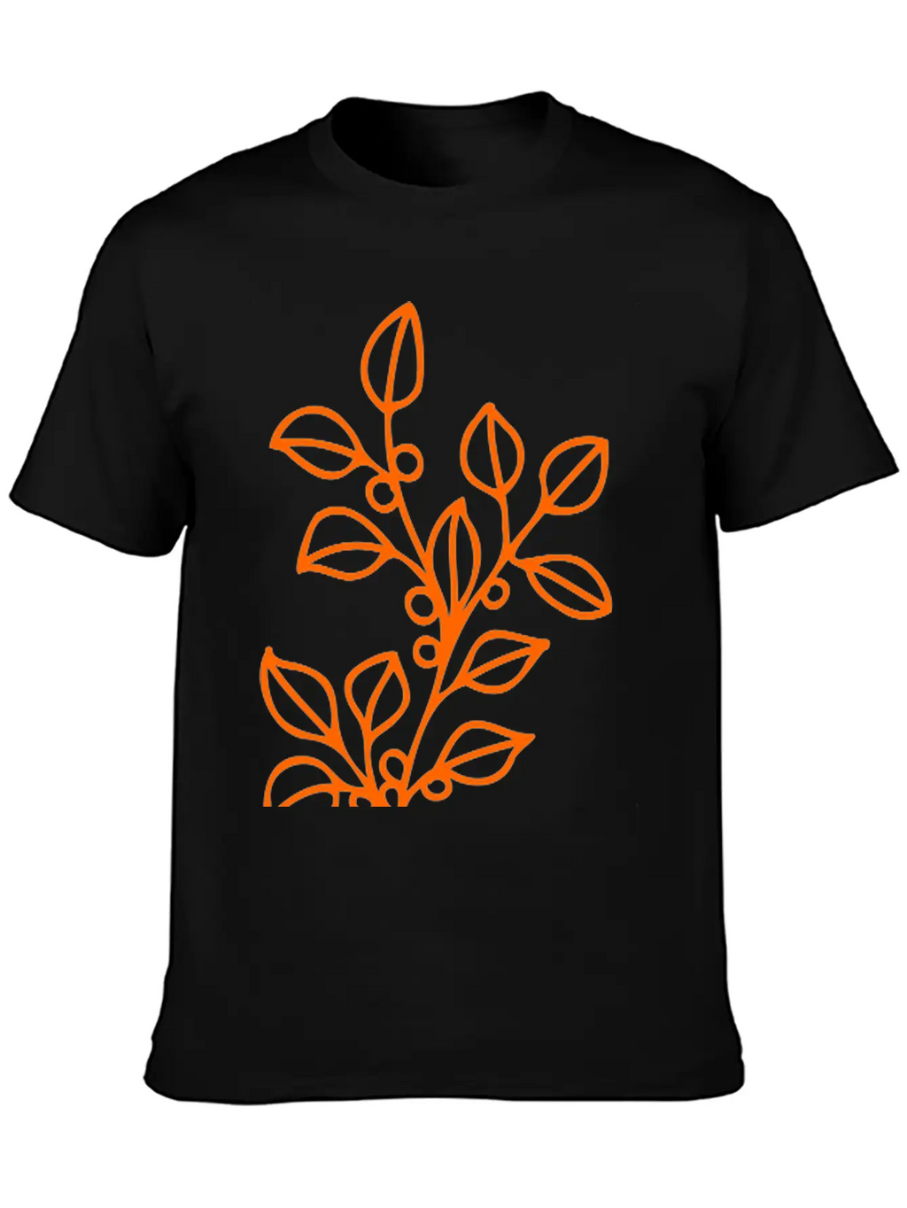 Flower Line Art Vector Classic Fit Graphic Tee For Daily Comfort – Unisex Cotton Shirt