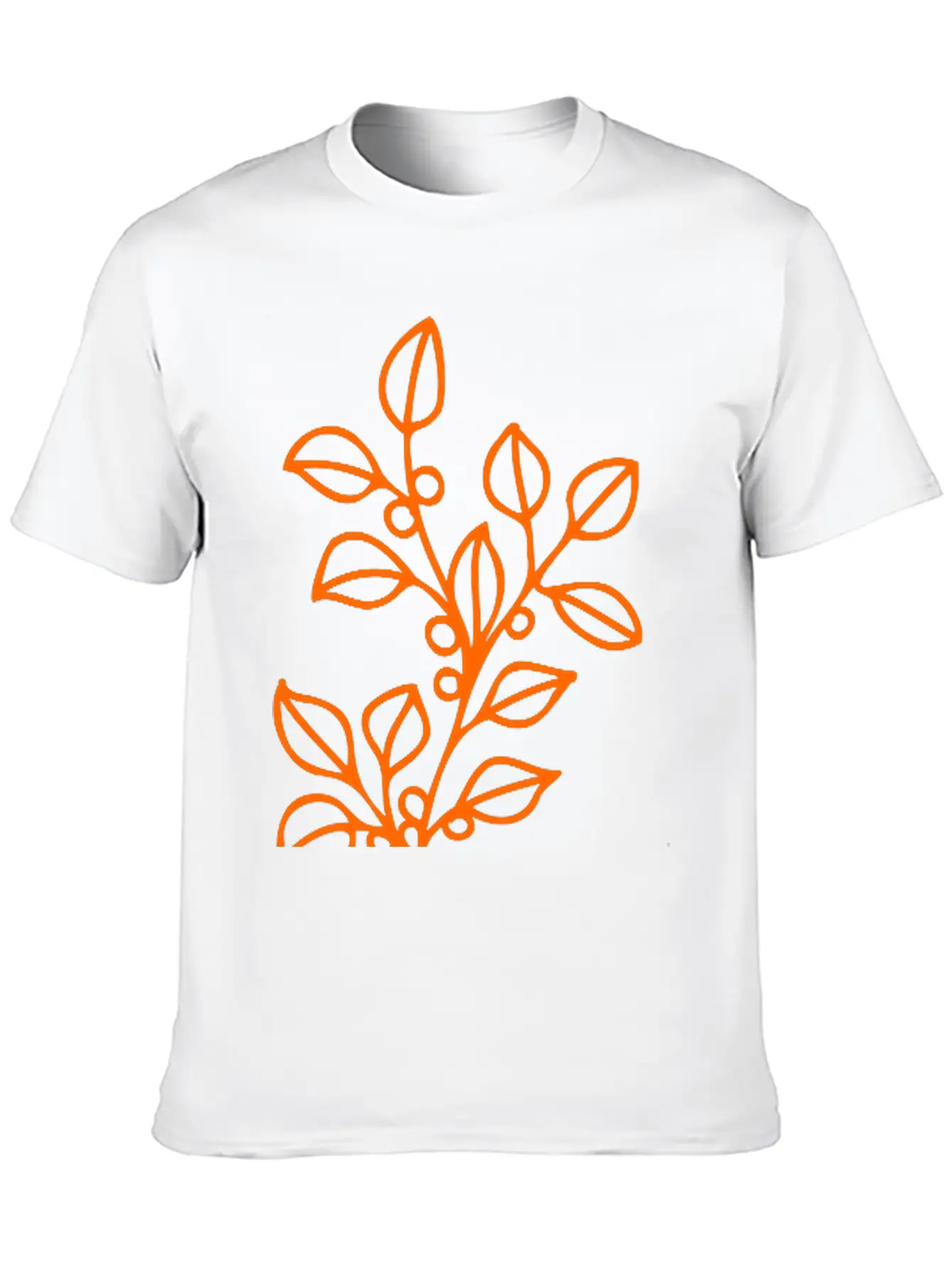 Flower Line Art Vector Classic Fit Graphic Tee For Daily Comfort – Unisex Cotton Shirt
