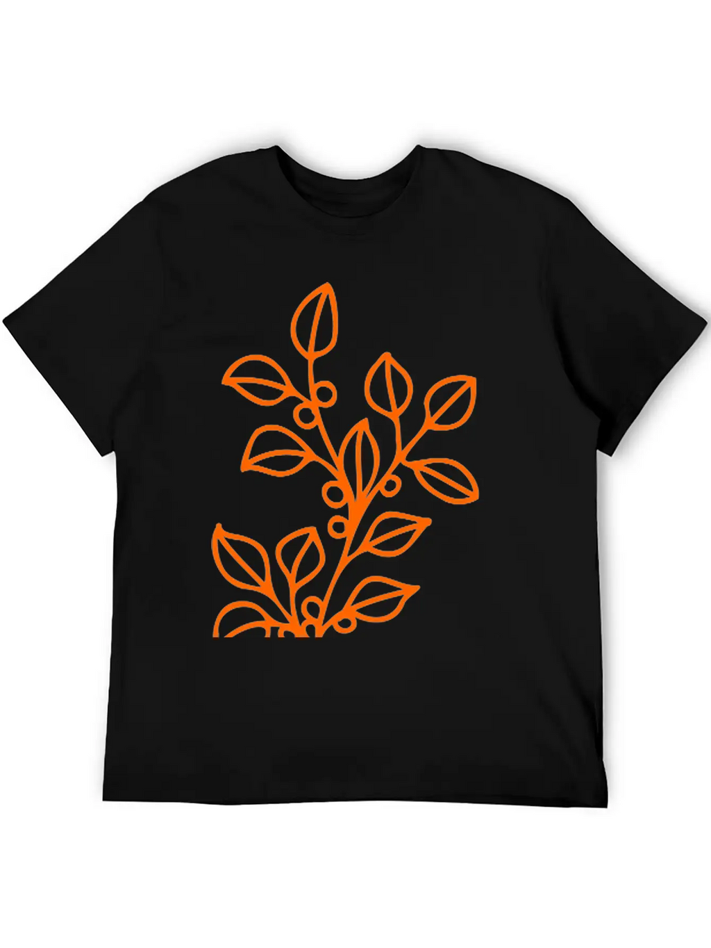 Flower Line Art Vector Classic Fit Graphic Tee For Daily Comfort – Unisex Cotton Shirt
