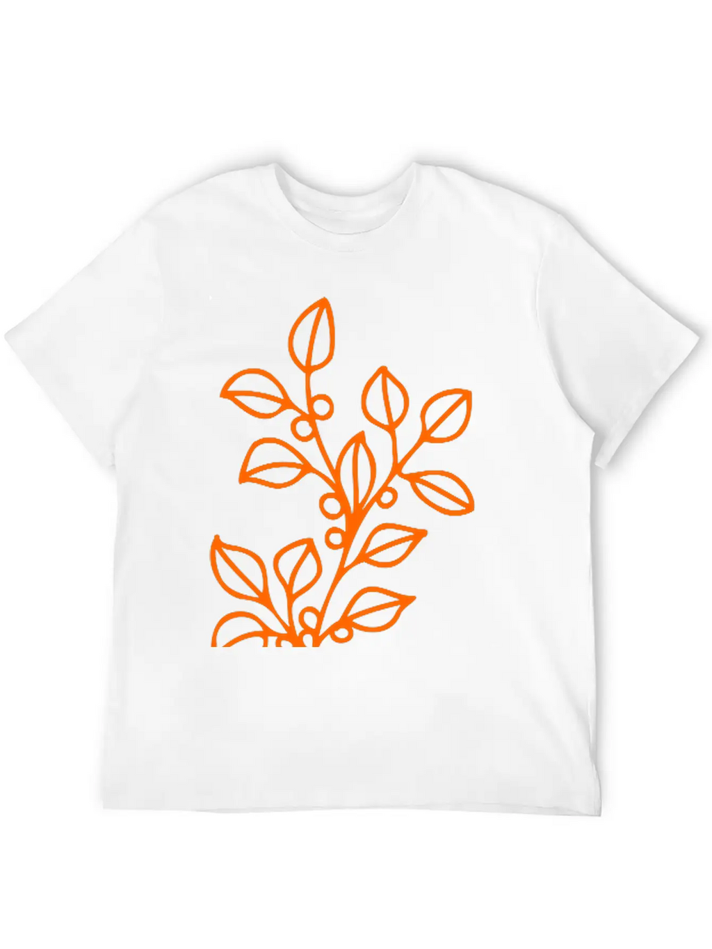Flower Line Art Vector Classic Fit Graphic Tee For Daily Comfort – Unisex Cotton Shirt