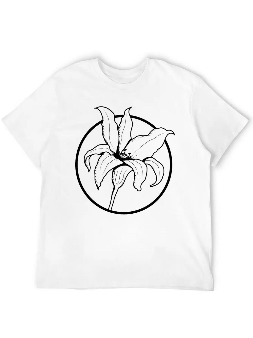 Flower Unisex Casual T-Shirt – Clean Design For Daily Comfort