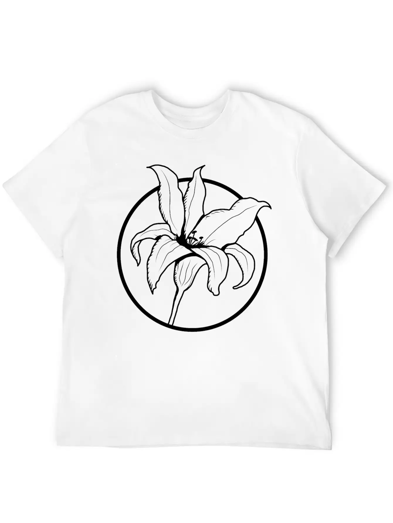 Flower Unisex Casual T-Shirt – Clean Design For Daily Comfort