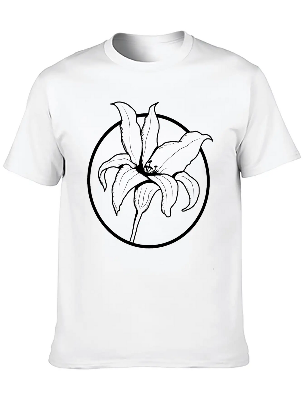 Flower Unisex Casual T-Shirt – Clean Design For Daily Comfort