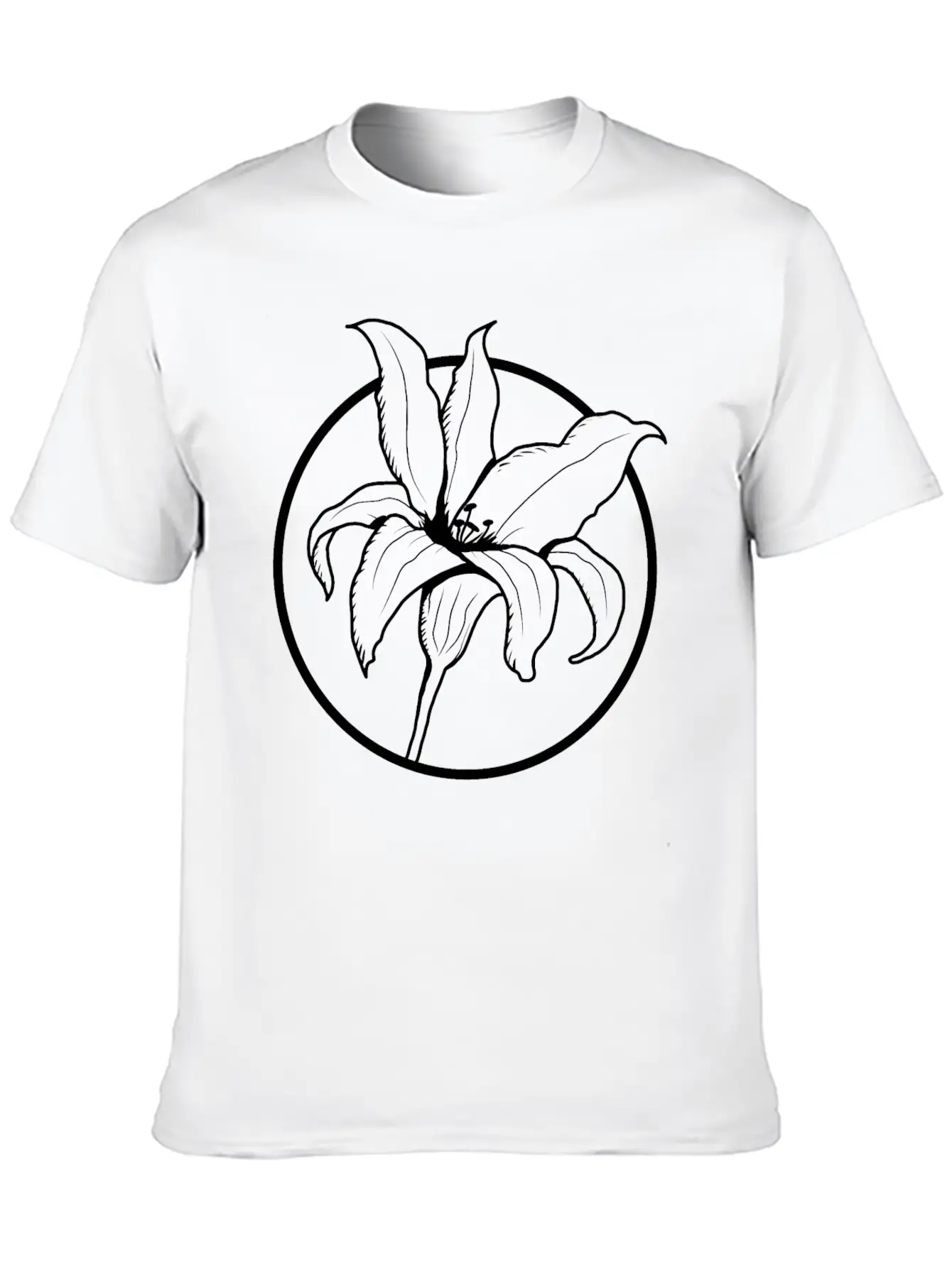 Flower Unisex Casual T-Shirt – Clean Design For Daily Comfort