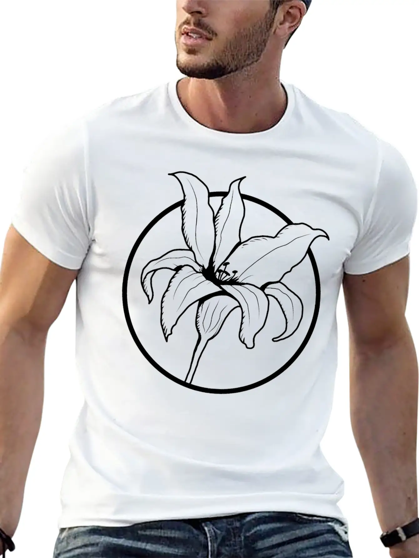 Flower Unisex Casual T-Shirt – Clean Design For Daily Comfort