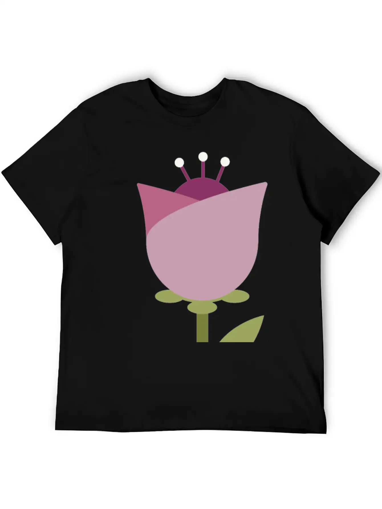 Flower Unisex Short Sleeve Soft Cotton T-Shirt – Casual Everyday Wear