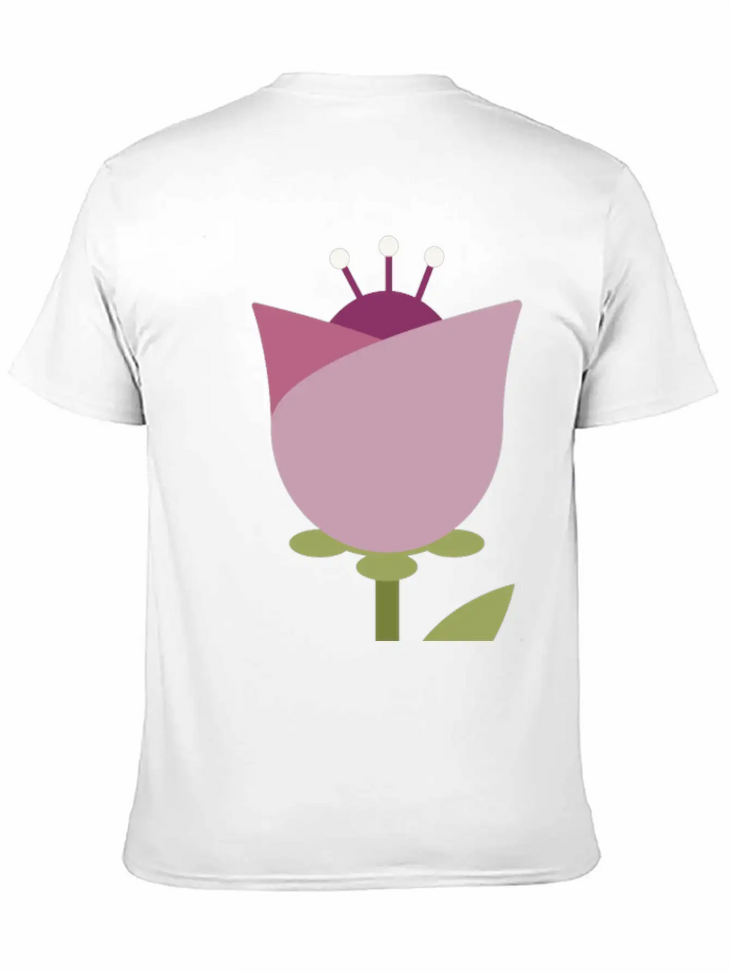 Flower Unisex Short Sleeve Soft Cotton T-Shirt – Casual Everyday Wear