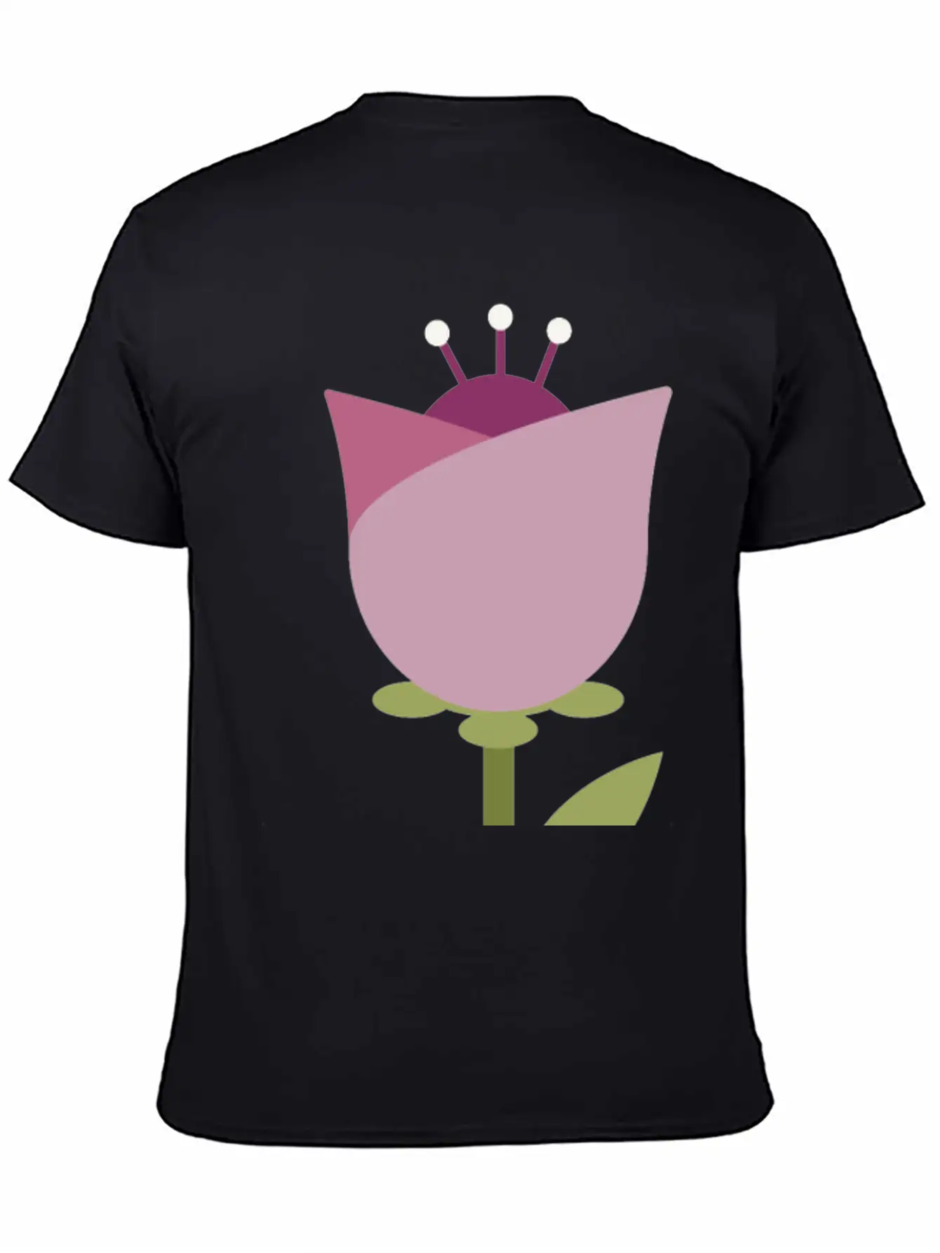 Flower Unisex Short Sleeve Soft Cotton T-Shirt – Casual Everyday Wear