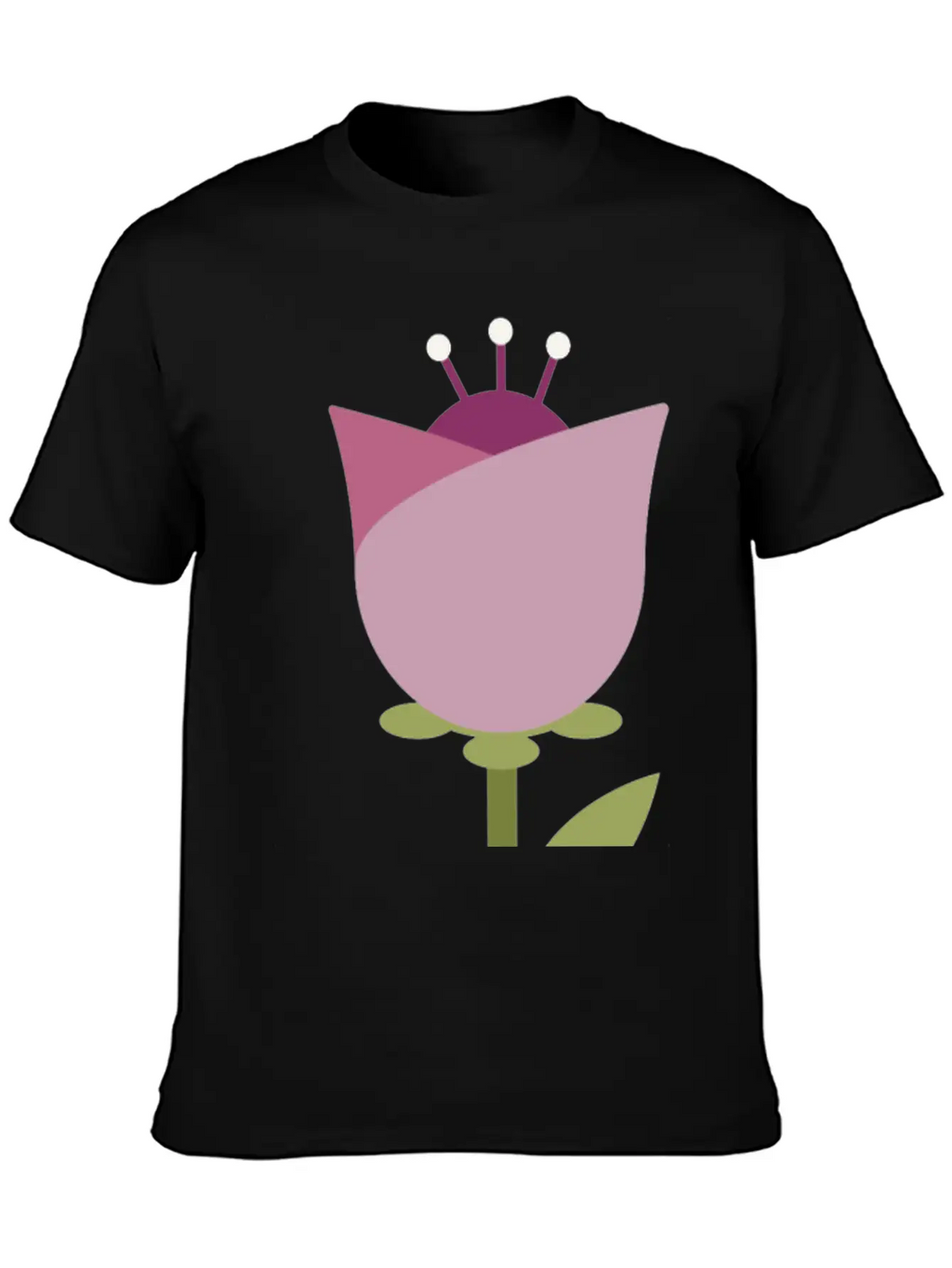 Flower Unisex Short Sleeve Soft Cotton T-Shirt – Casual Everyday Wear