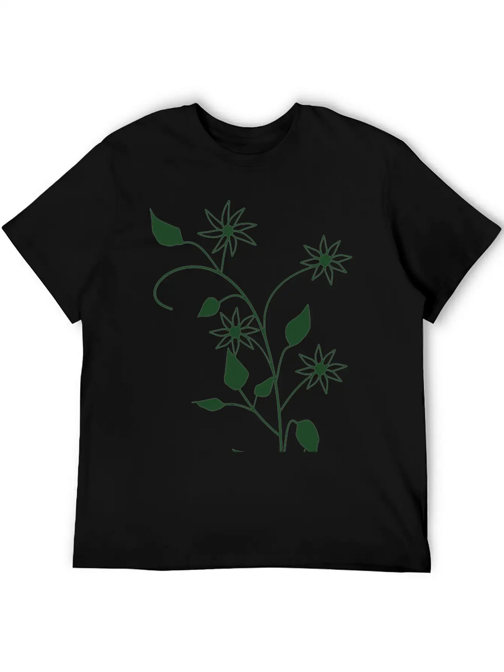 Flowers Breathable Soft Cotton T-Shirt – Timeless Casual Look