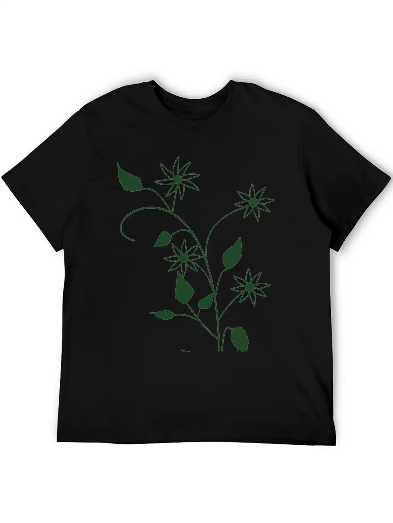 Flowers Breathable Soft Cotton T-Shirt – Timeless Casual Look