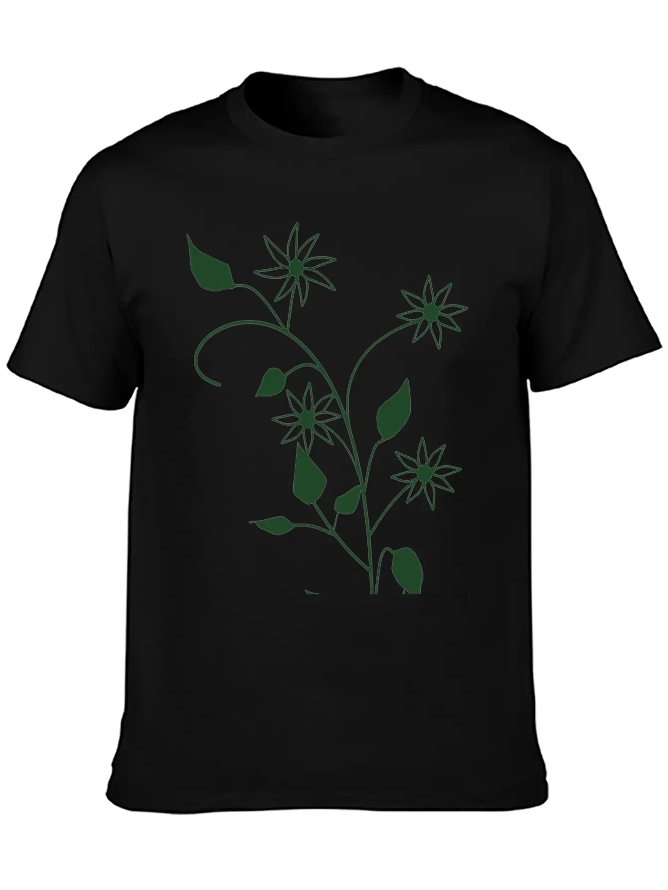 Flowers Breathable Soft Cotton T-Shirt – Timeless Casual Look