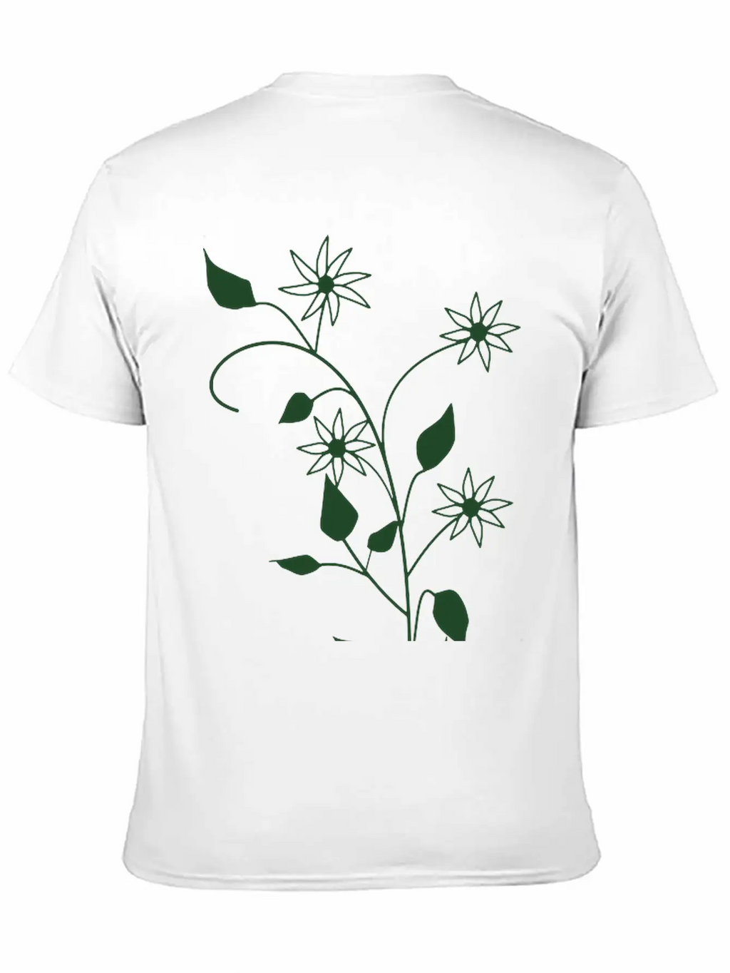 Flowers Breathable Soft Cotton T-Shirt – Timeless Casual Look