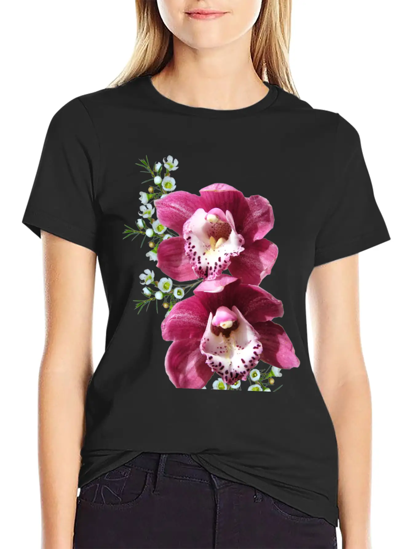 Flowers Lilies Tulips Orchids Sunflower Dahlia Ger Breathable Soft Cotton T-Shirt – Timeless Casual Look