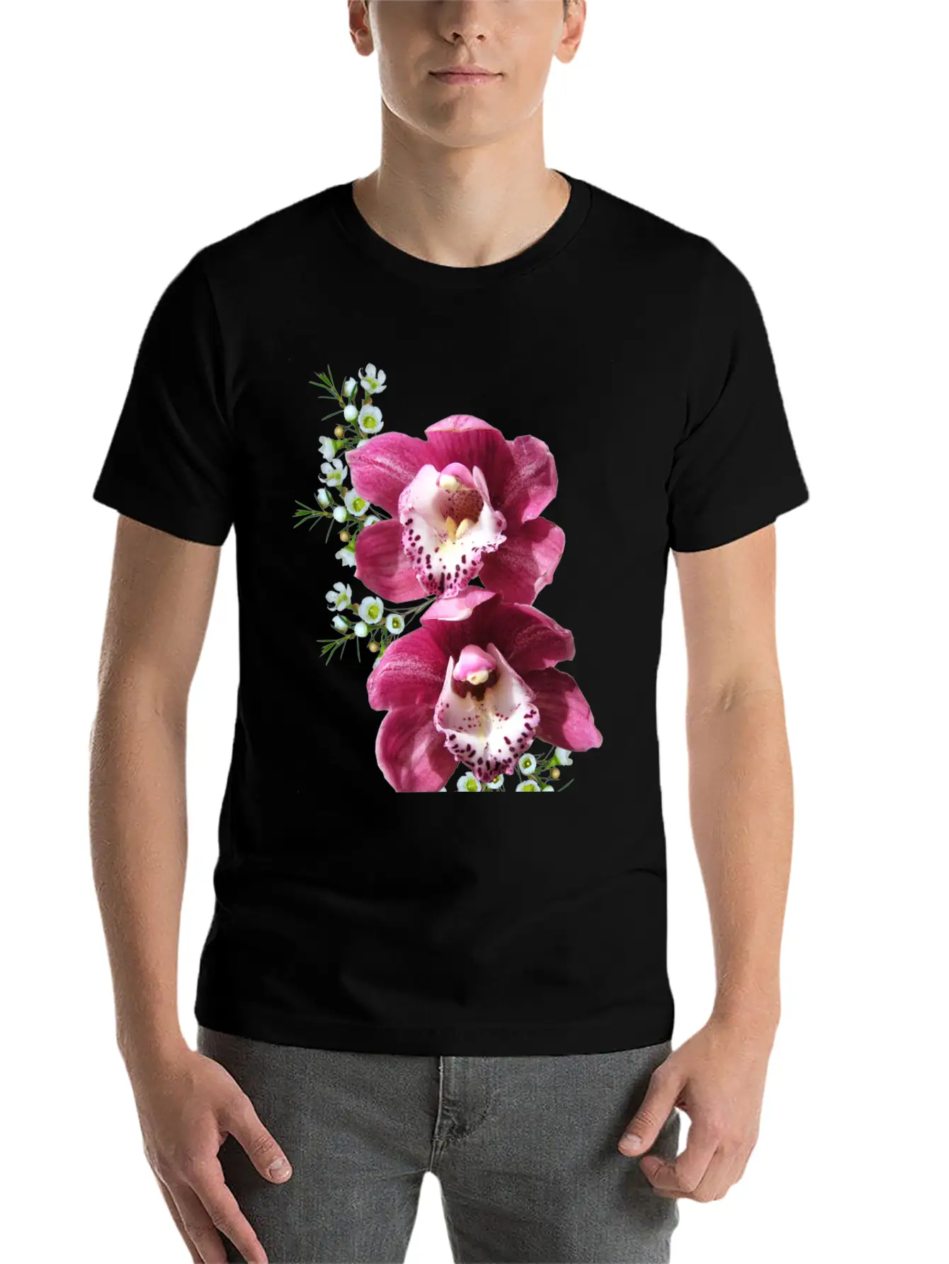 Flowers Lilies Tulips Orchids Sunflower Dahlia Ger Breathable Soft Cotton T-Shirt – Timeless Casual Look