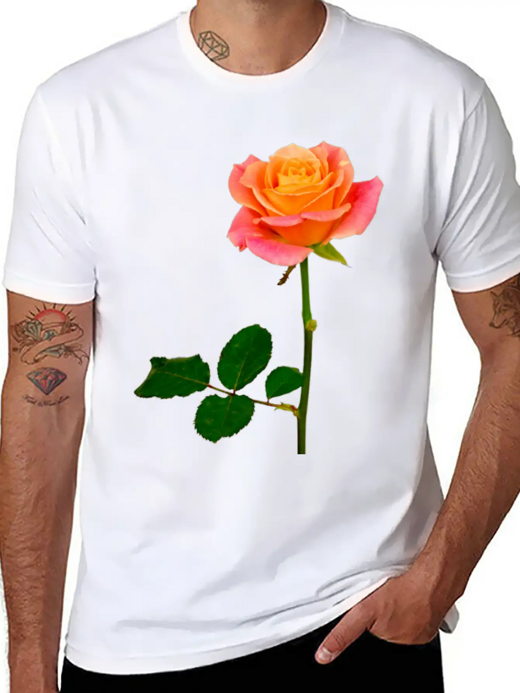 Flowers Lilies Tulips Orchids Sunflower Dahlia Ger Stylish Everyday T-Shirt – Unisex Basic Cotton Tee