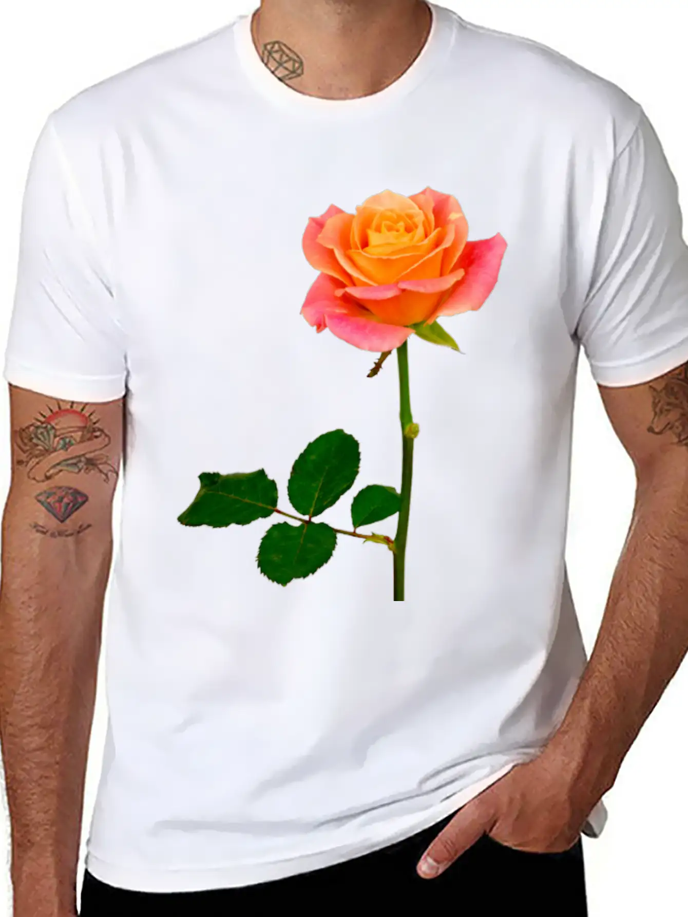 Flowers Lilies Tulips Orchids Sunflower Dahlia Ger Stylish Everyday T-Shirt – Unisex Basic Cotton Tee