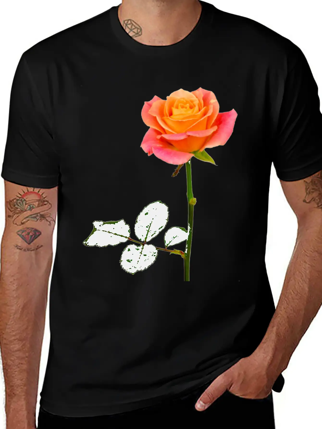 Flowers Lilies Tulips Orchids Sunflower Dahlia Ger Stylish Everyday T-Shirt – Unisex Basic Cotton Tee