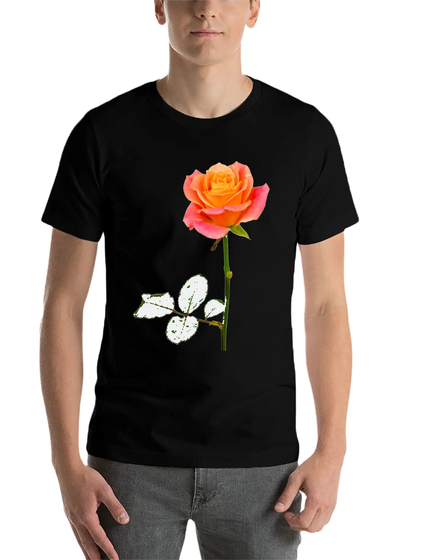 Flowers Lilies Tulips Orchids Sunflower Dahlia Ger Stylish Everyday T-Shirt – Unisex Basic Cotton Tee