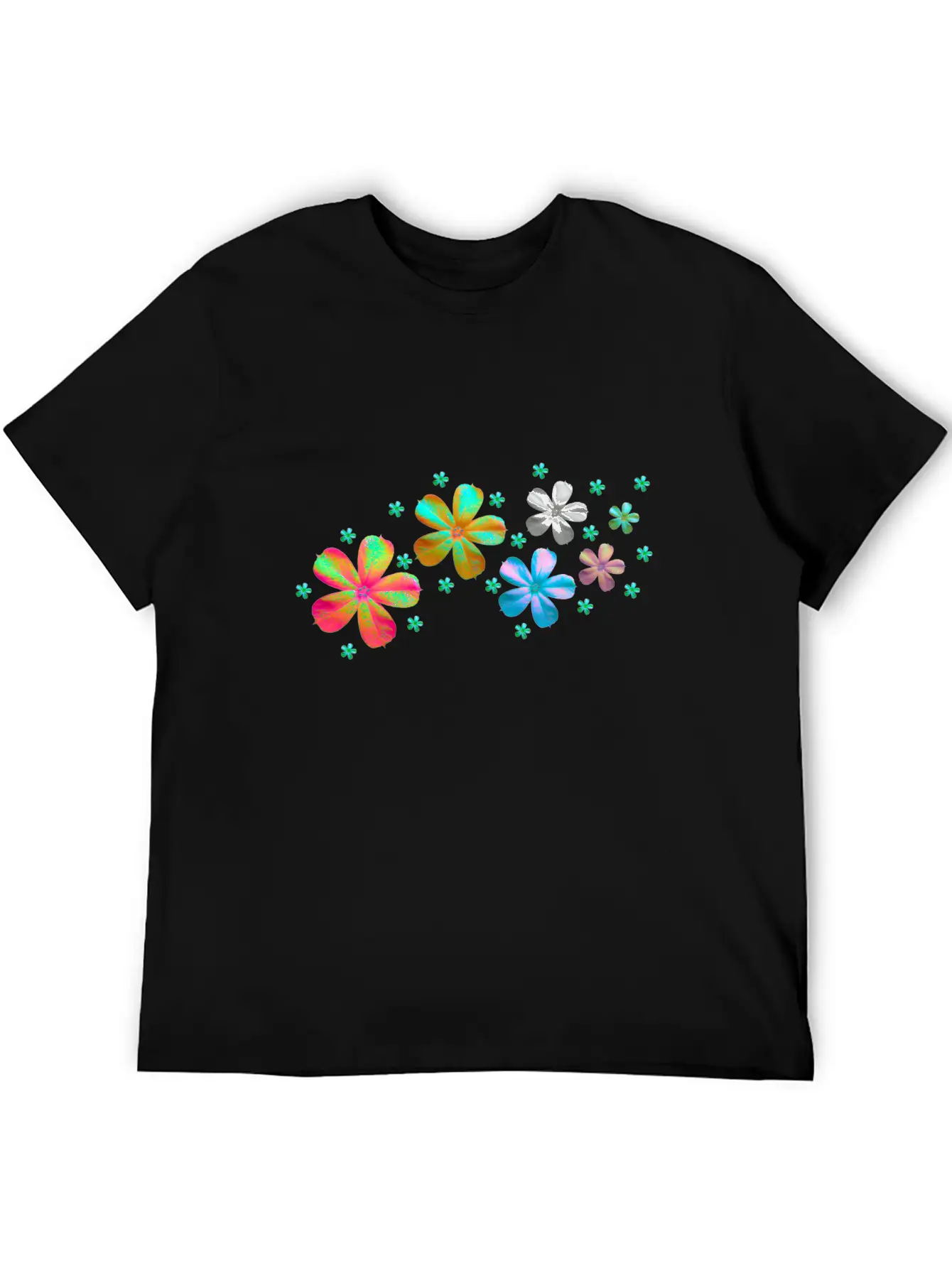 Flowers Meadow Breathable Soft Cotton T-Shirt – Timeless Casual Look