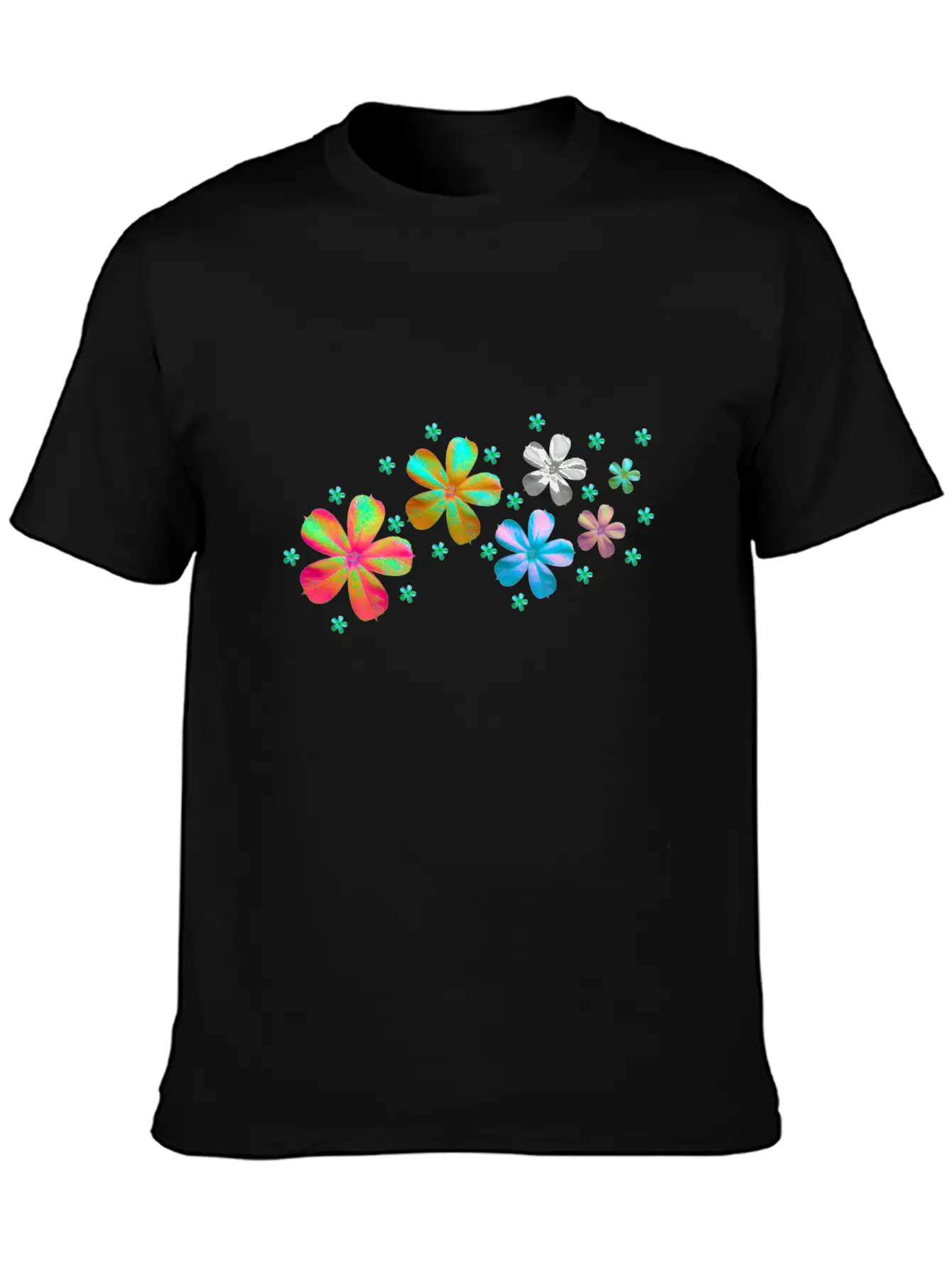 Flowers Meadow Breathable Soft Cotton T-Shirt – Timeless Casual Look