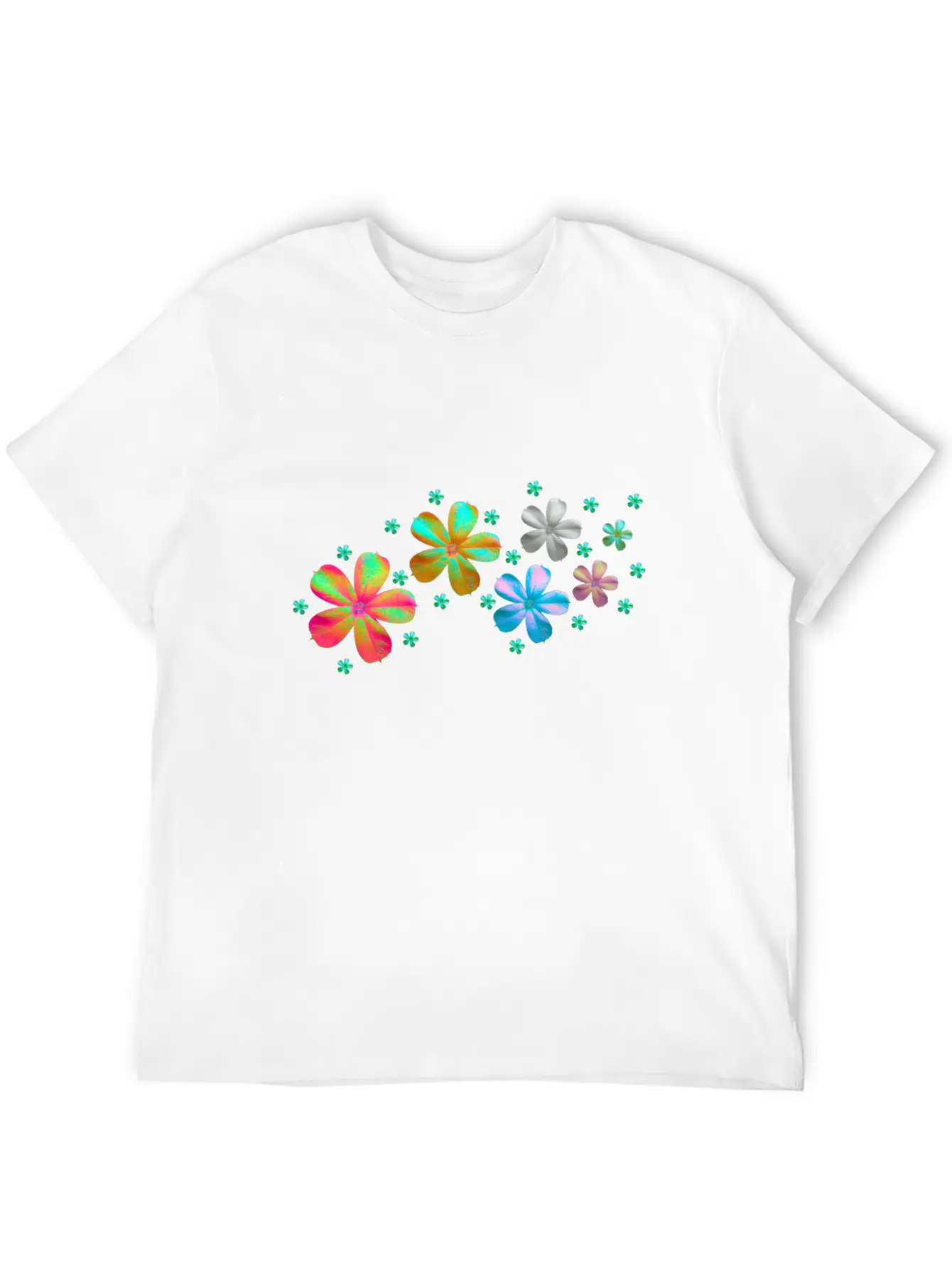 Flowers Meadow Breathable Soft Cotton T-Shirt – Timeless Casual Look