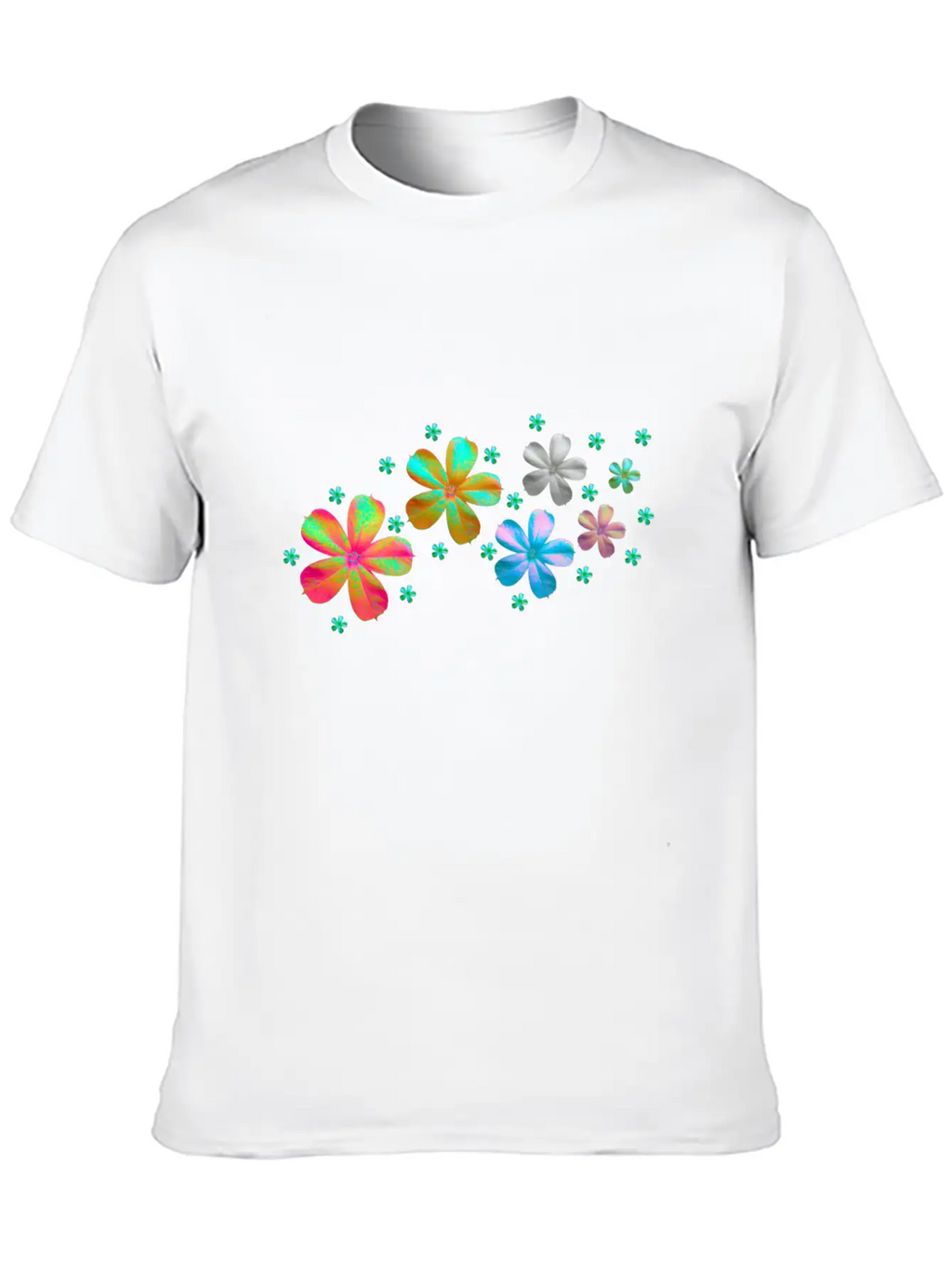 Flowers Meadow Breathable Soft Cotton T-Shirt – Timeless Casual Look
