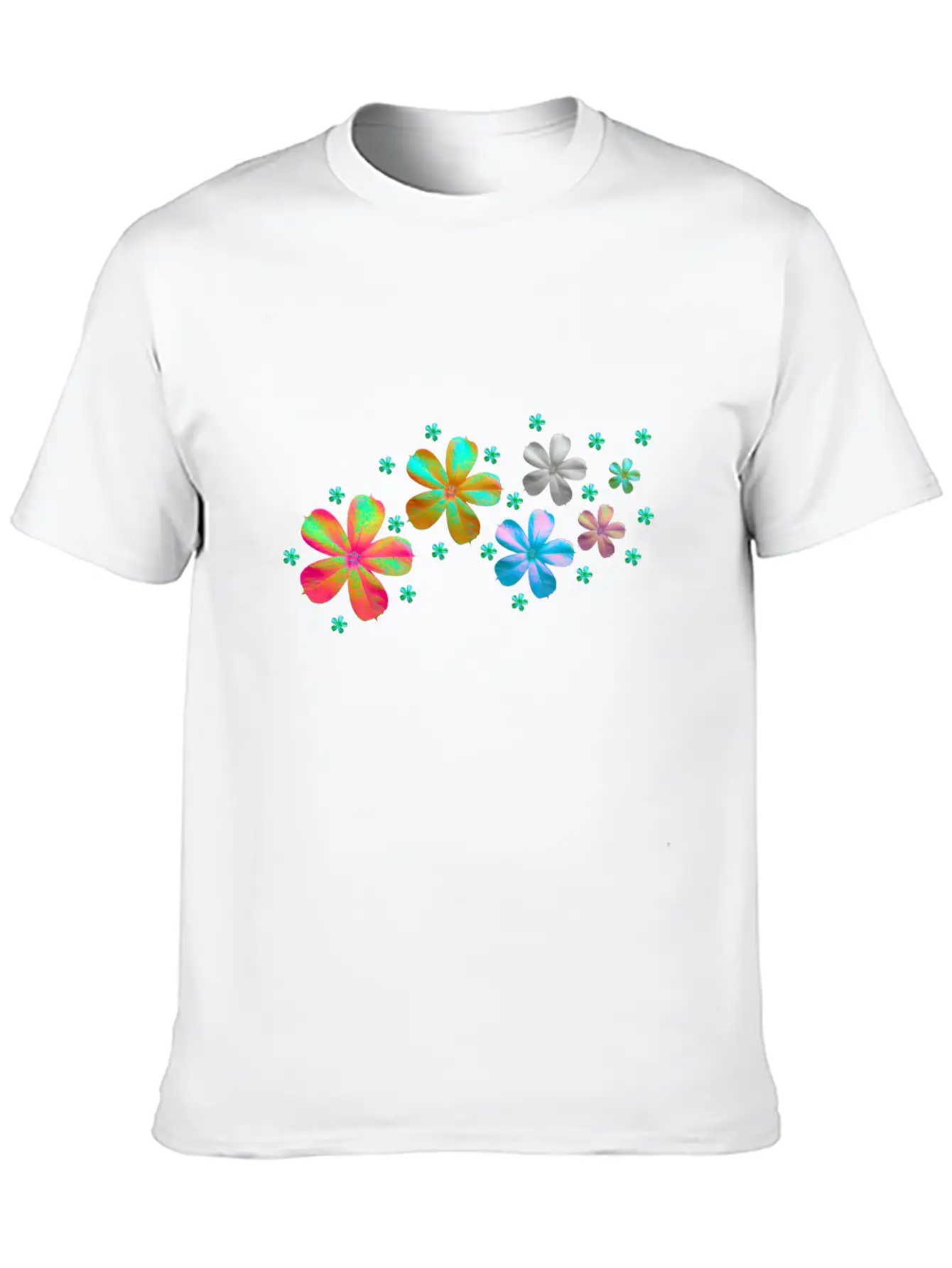 Flowers Meadow Breathable Soft Cotton T-Shirt – Timeless Casual Look