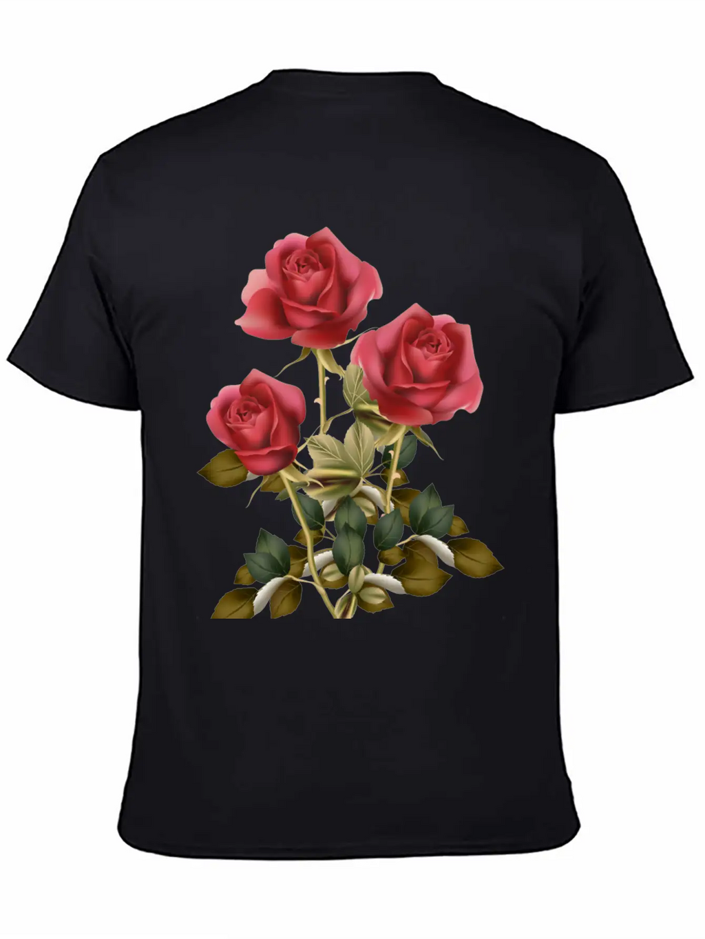 Flowers Roses Unisex Casual T-Shirt – Clean Design For Daily Comfort