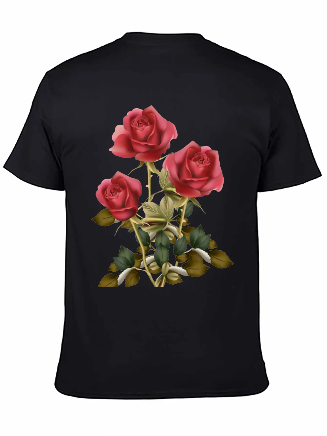Flowers Roses Unisex Casual T-Shirt – Clean Design For Daily Comfort