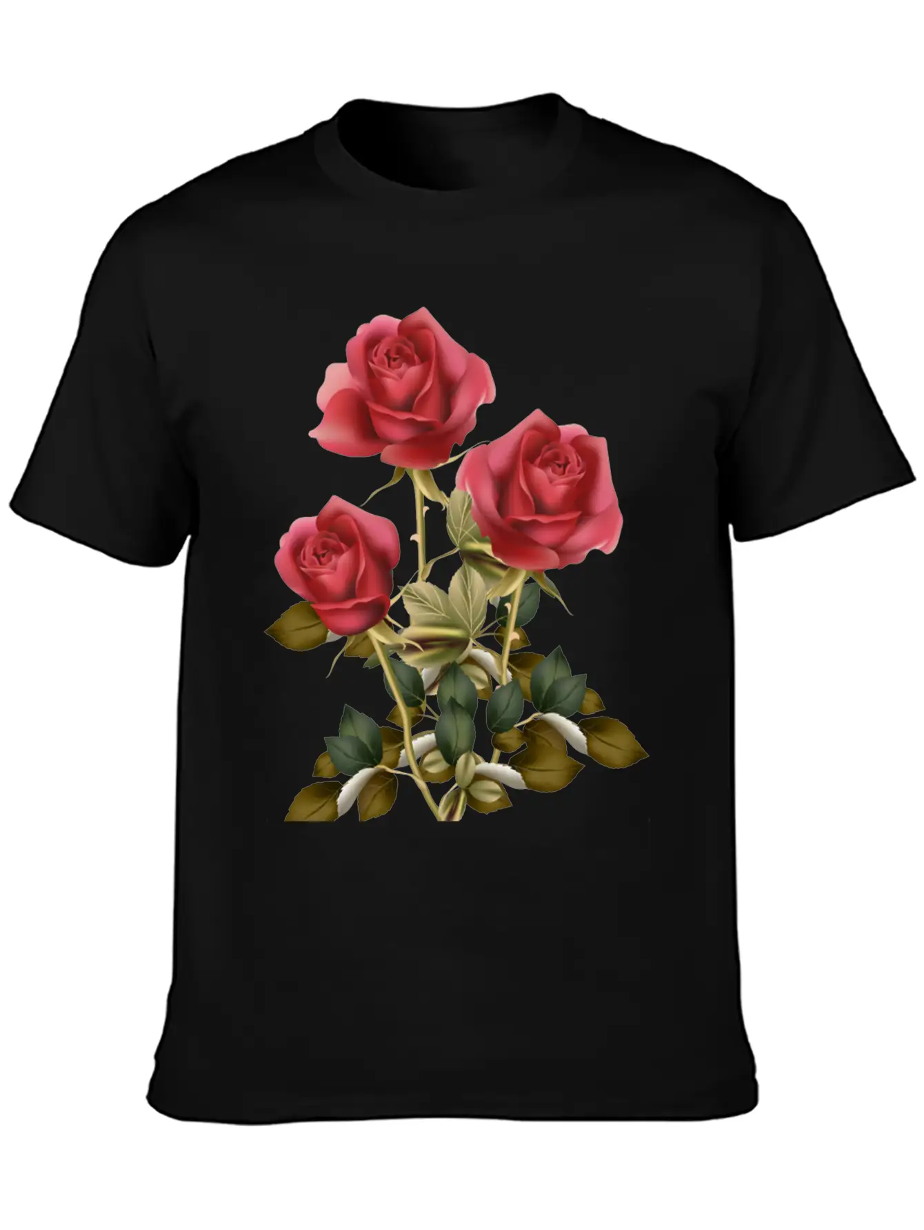 Flowers Roses Unisex Casual T-Shirt – Clean Design For Daily Comfort