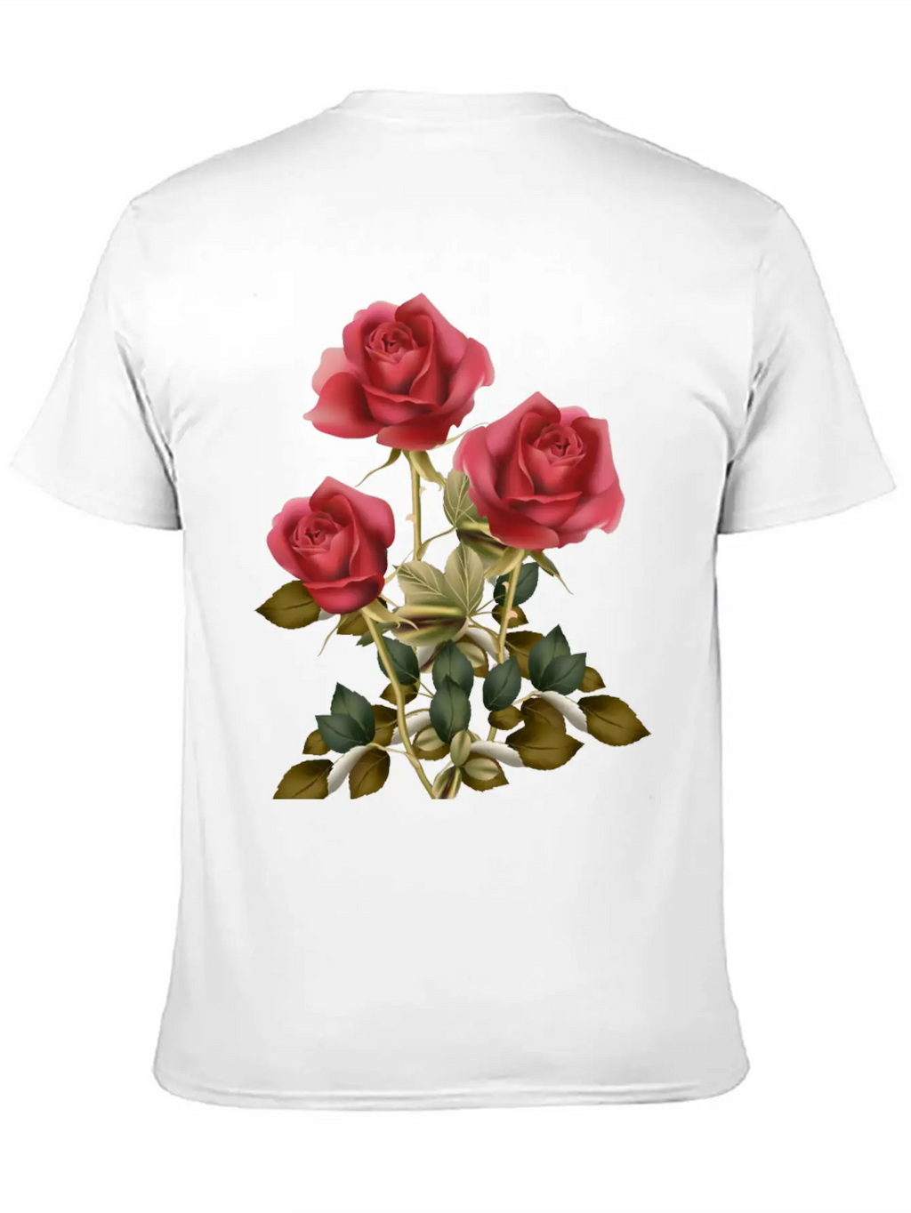 Flowers Roses Unisex Casual T-Shirt – Clean Design For Daily Comfort