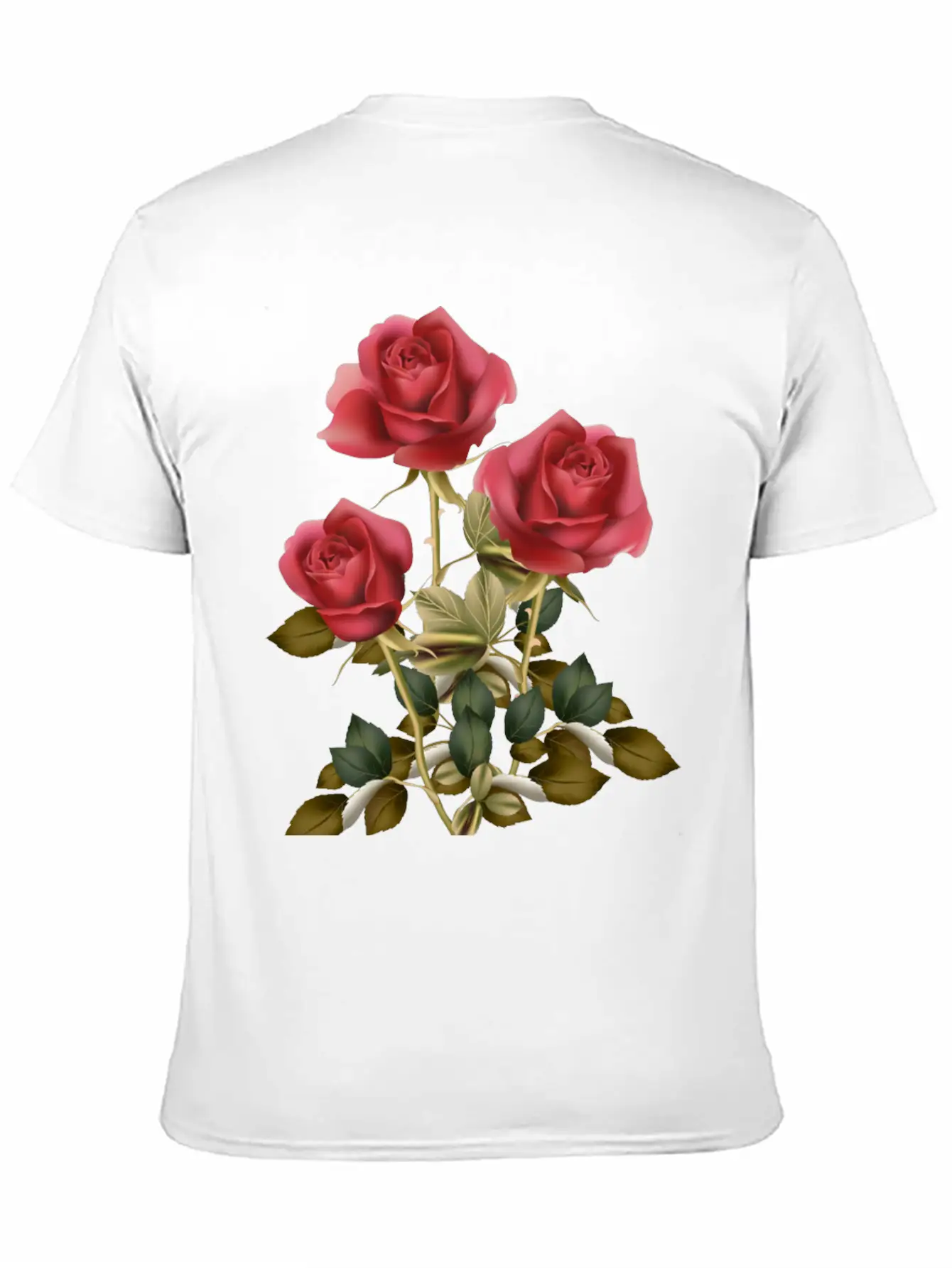 Flowers Roses Unisex Casual T-Shirt – Clean Design For Daily Comfort